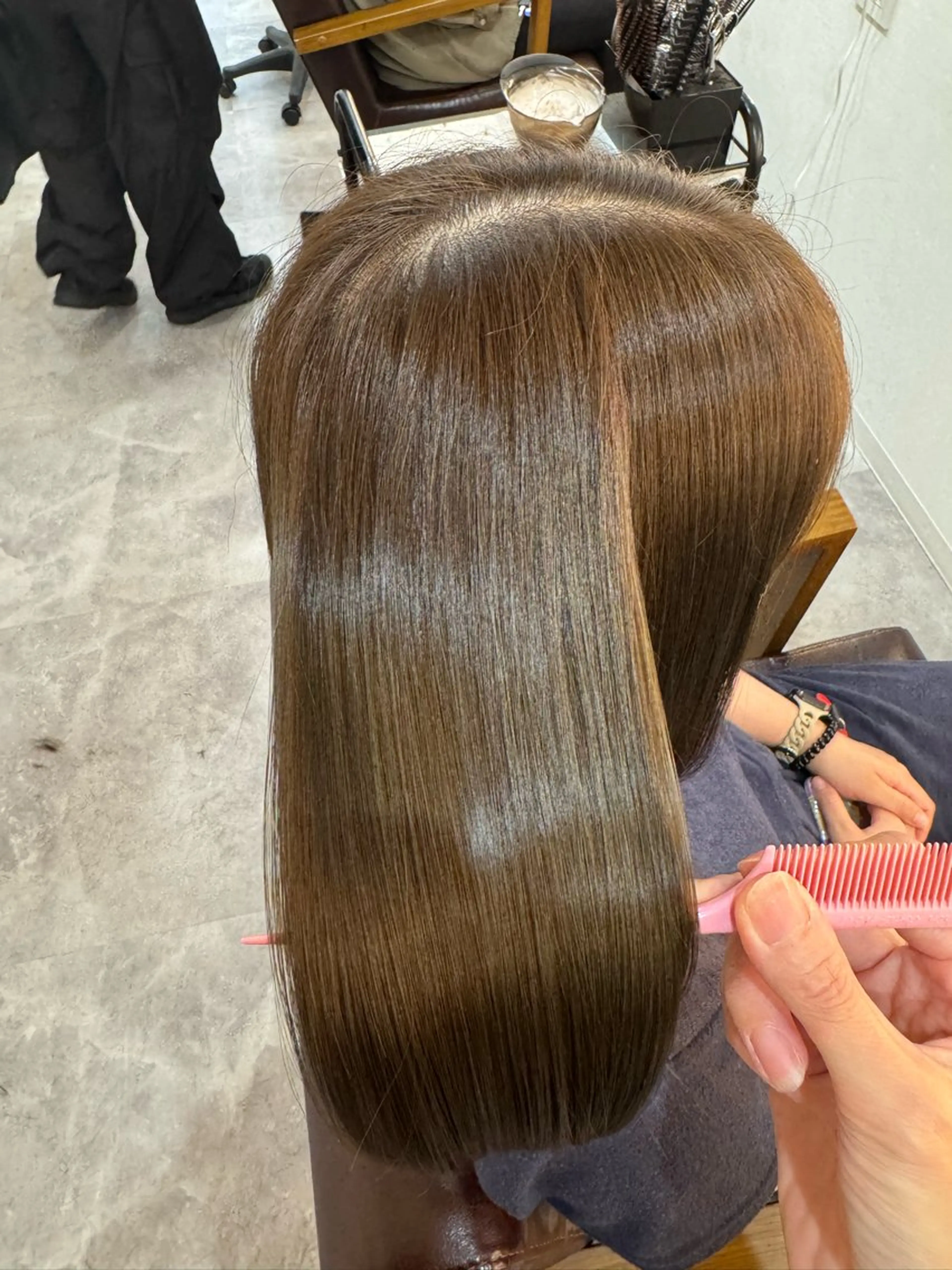 セミロング 縮毛矯正 美髪矯正 SAORIのヘアスタイル