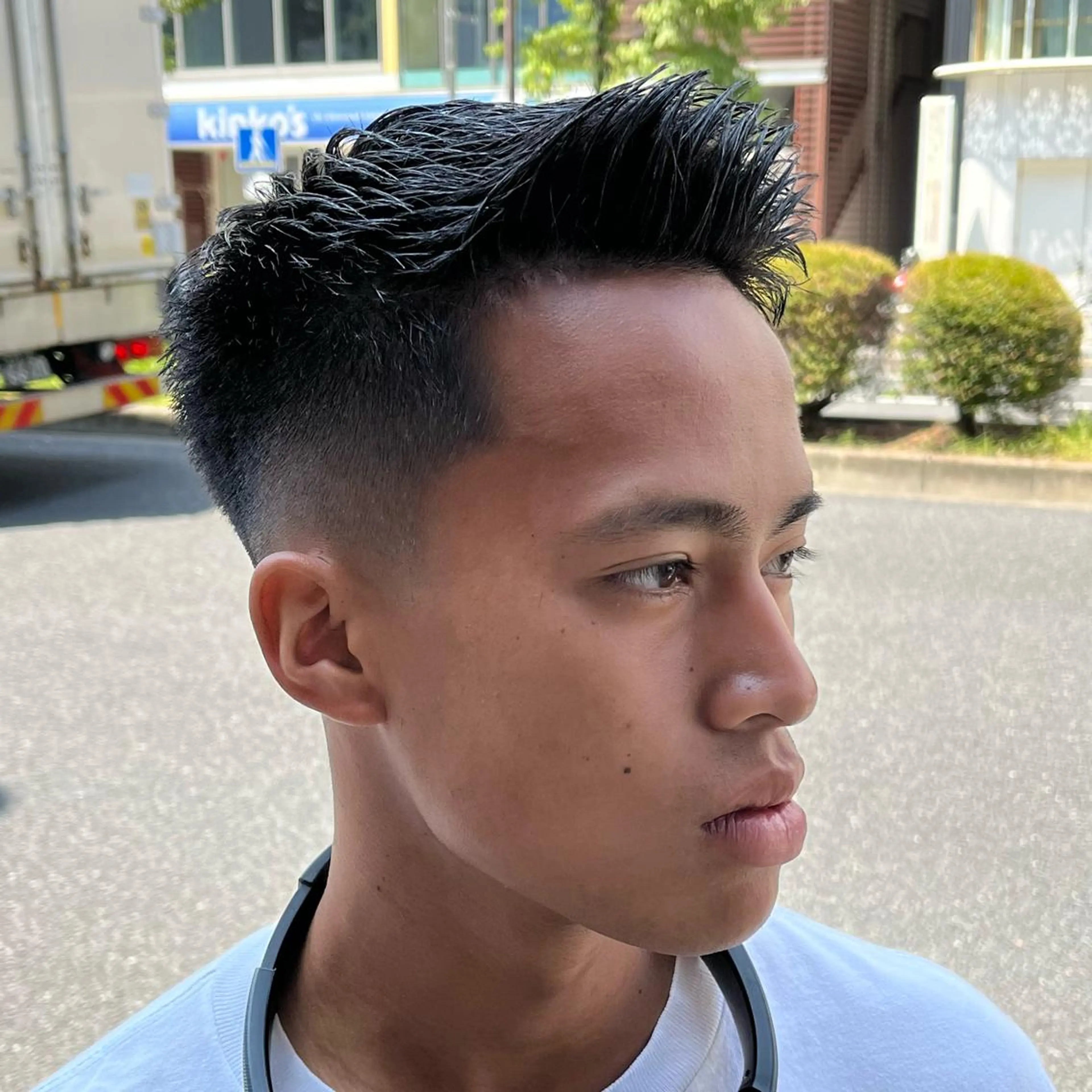 ショート メンズ フェードカット メンズパーマ スキンフェード スパイキーショート ショートヘア カット 立川/メンズパーマ 厚進太郎のヘアスタイル