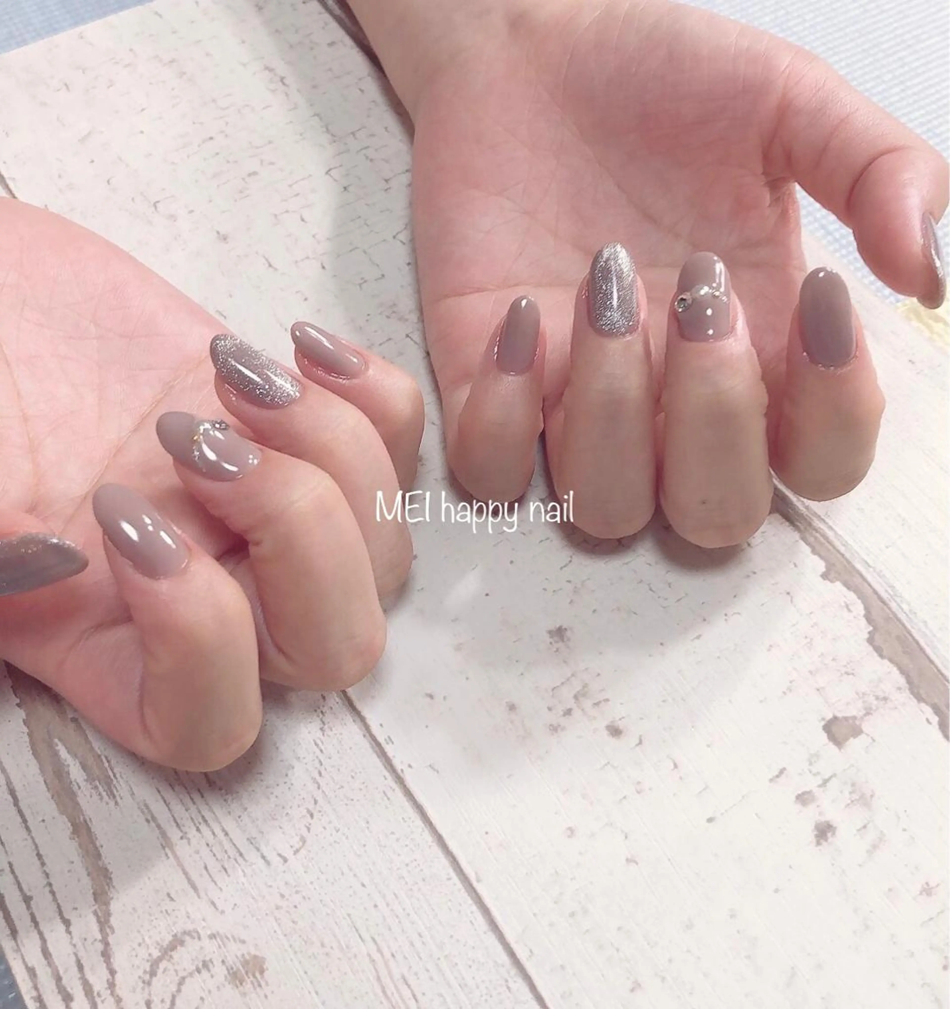 ネイル 北浦和 自爪育成ケアのネイルデザイン