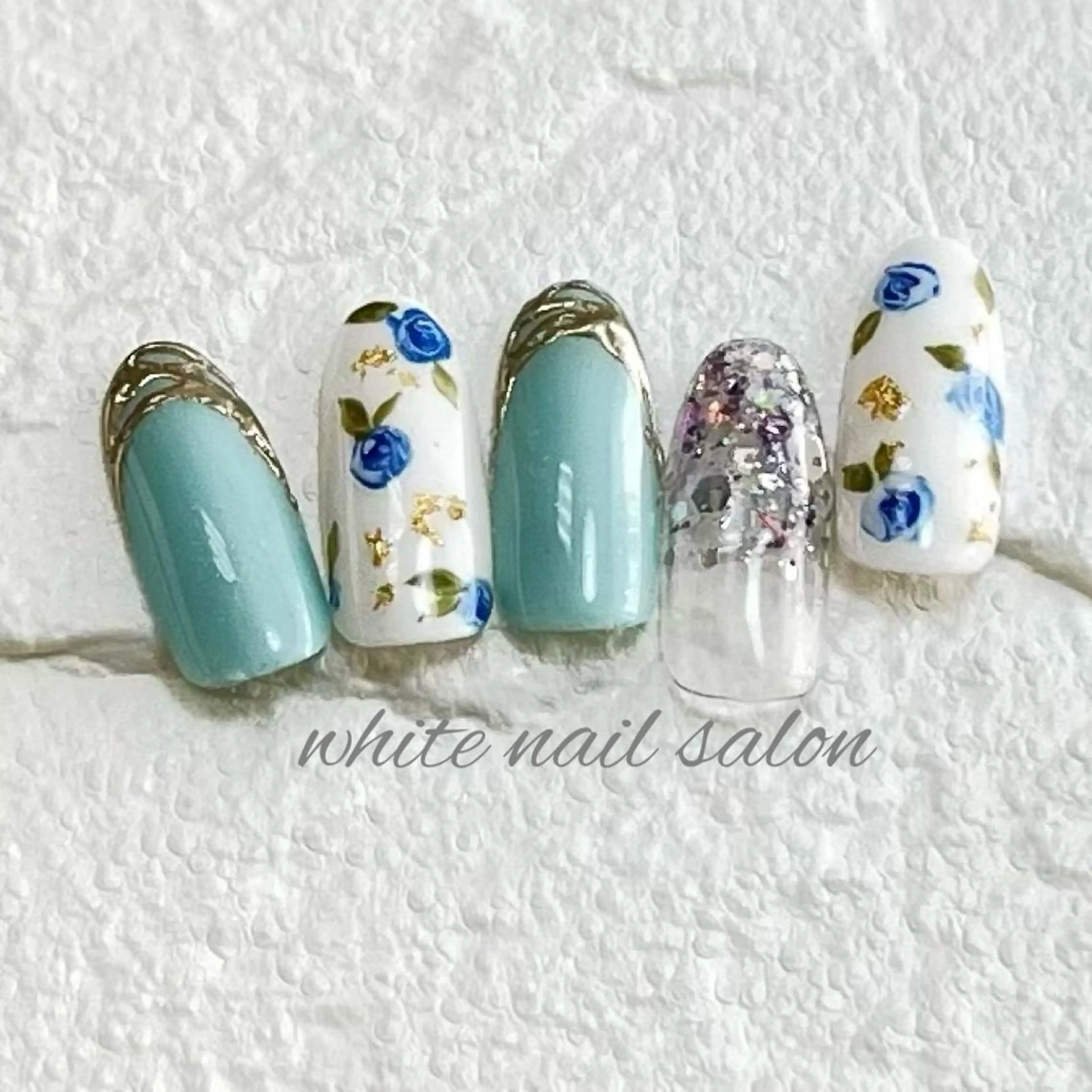 ネイル フットネイル ジェルネイル ハードジェル ラメ(グリッター) 持ち込み ハンドネイル white nail salonのネイルデザイン