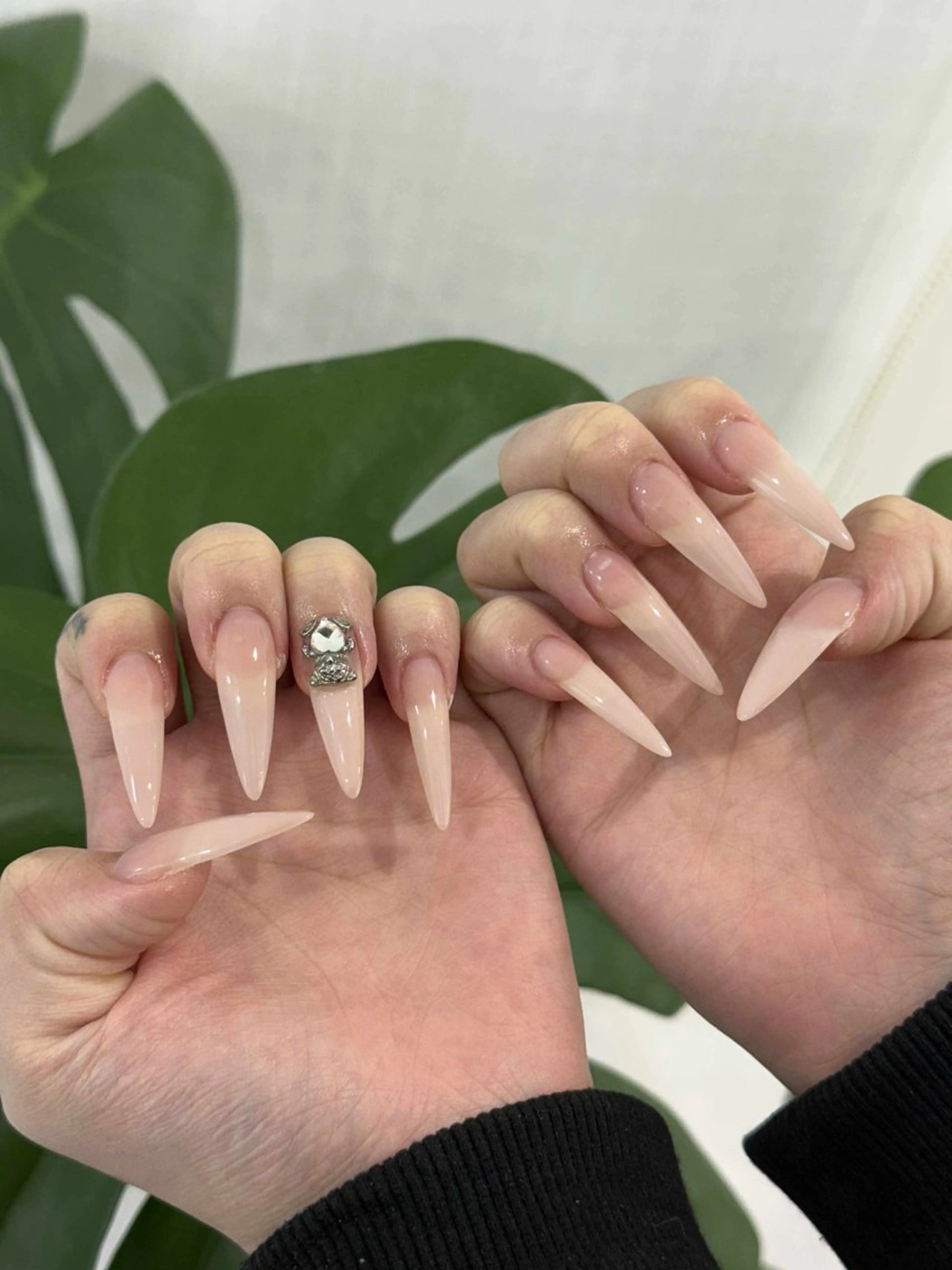 ネイル オーロラネイル チークネイル フレンチネイル 韓国ネイル マグネットネイル ANA 168 池袋のネイルデザイン