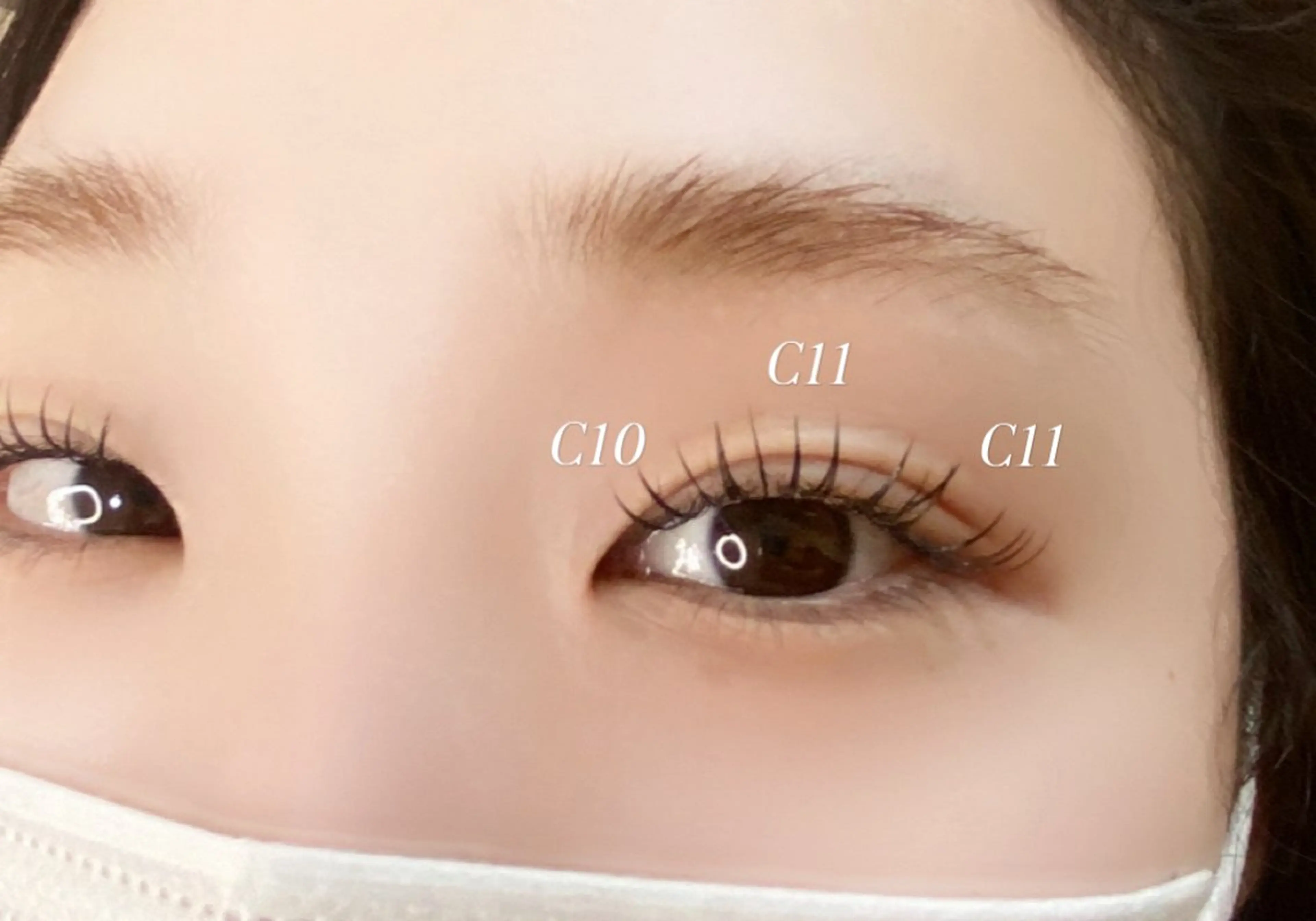 マツエク・マツパ フラットラッシュ 新越谷eyelash Sayaのマツエク・マツパデザイン