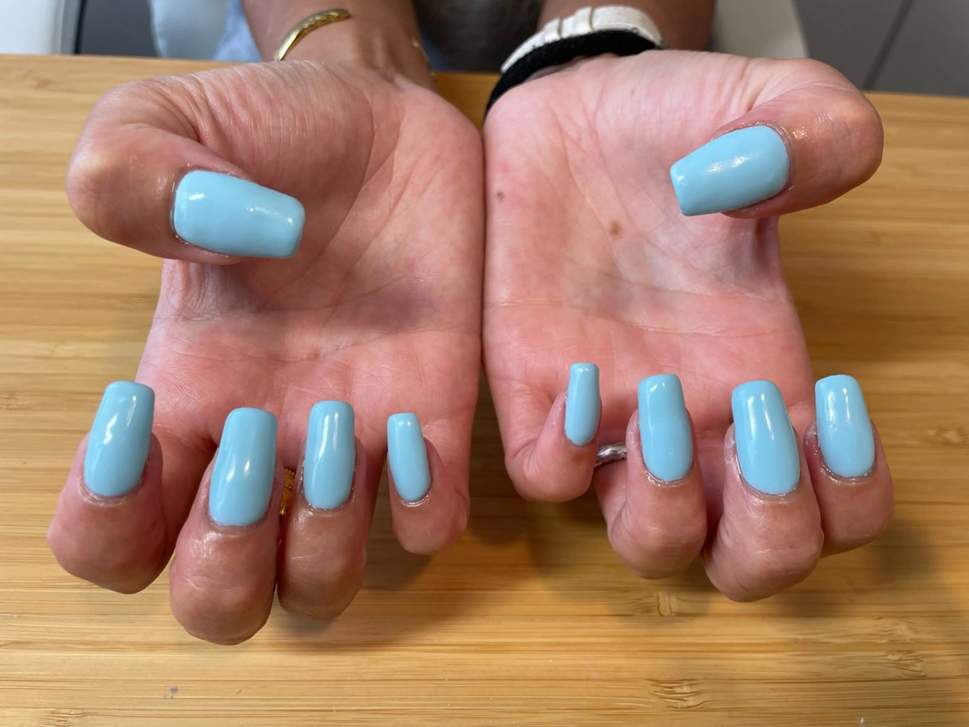 ネイル ブルー ワンカラーネイル ハンドネイル Nailist Missaのネイルデザイン