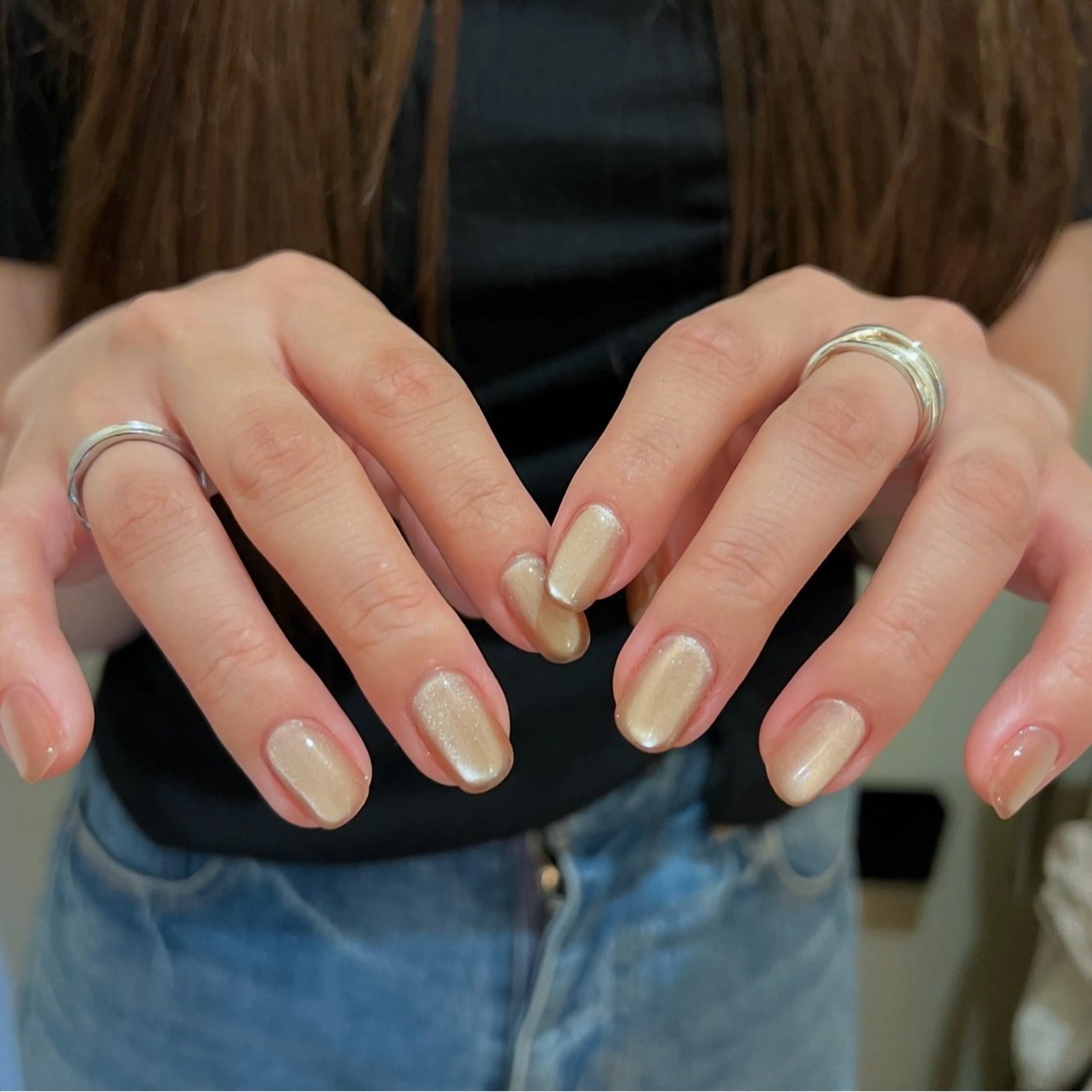 ネイル フラッシュネイル マグネットネイル urun eriのネイルデザイン