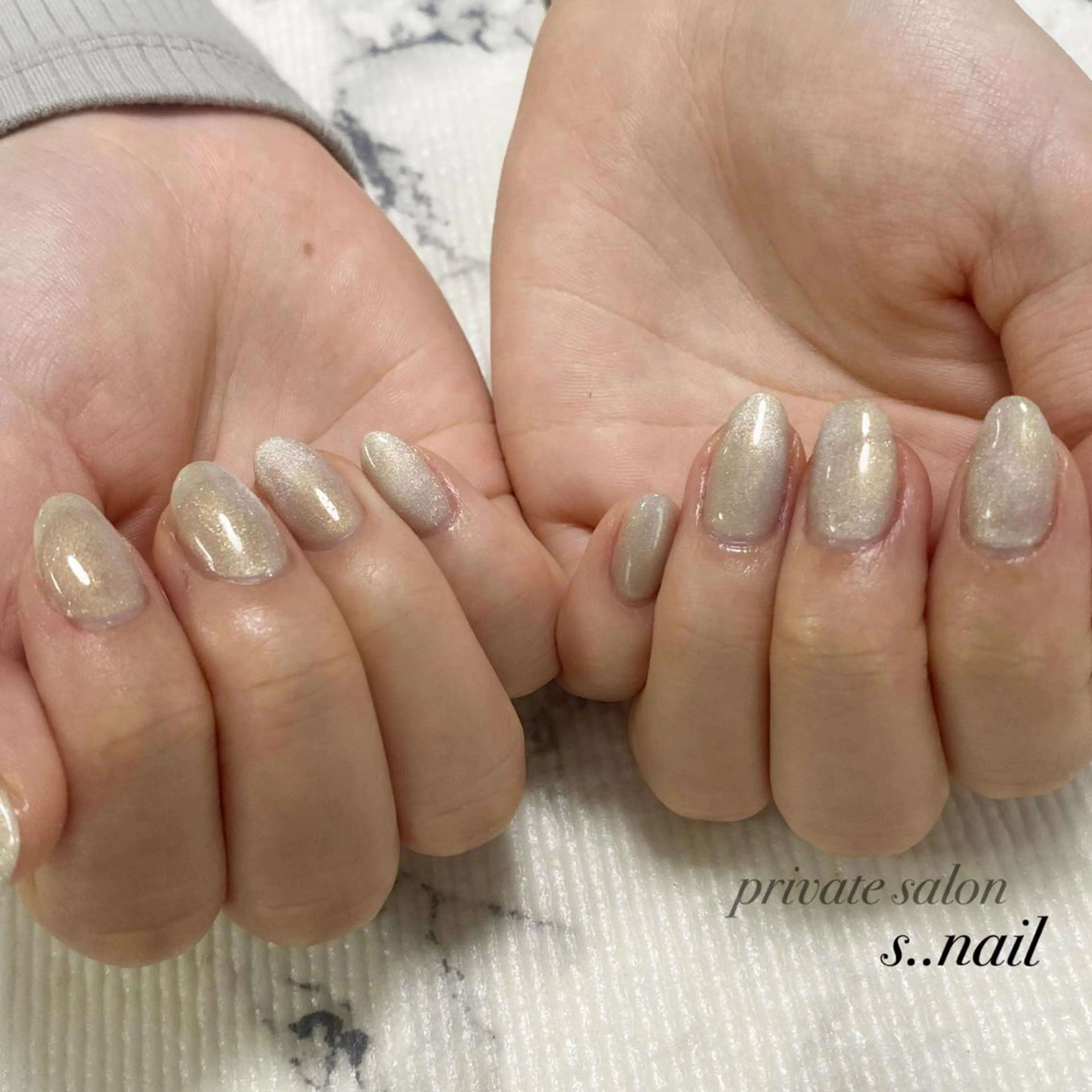 ネイル キラキラネイル ワンカラーネイル ハンドネイル フットネイル s..nail / MORITAのネイルデザイン
