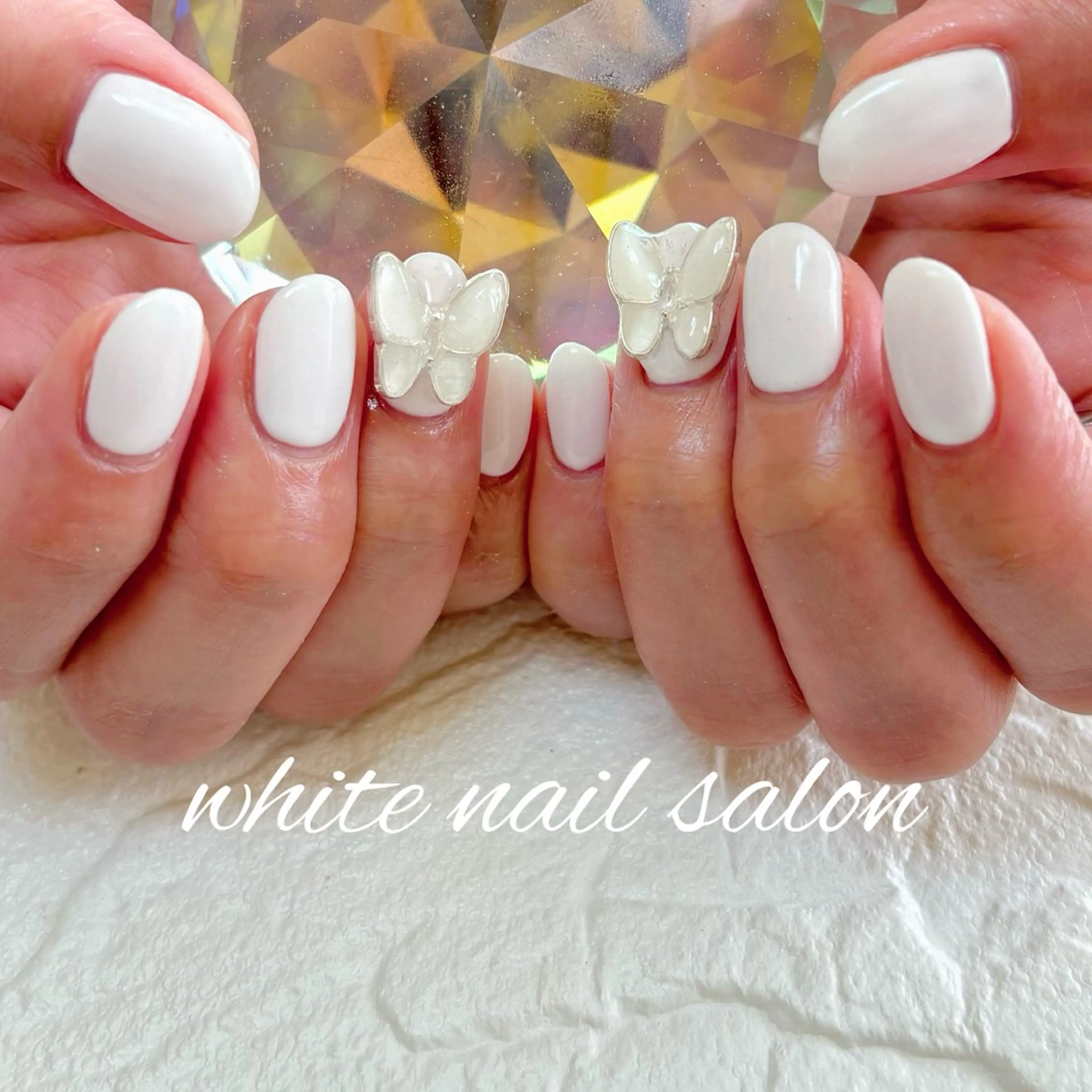 ネイル フットネイル シンプルネイル white nail salonのネイルデザイン