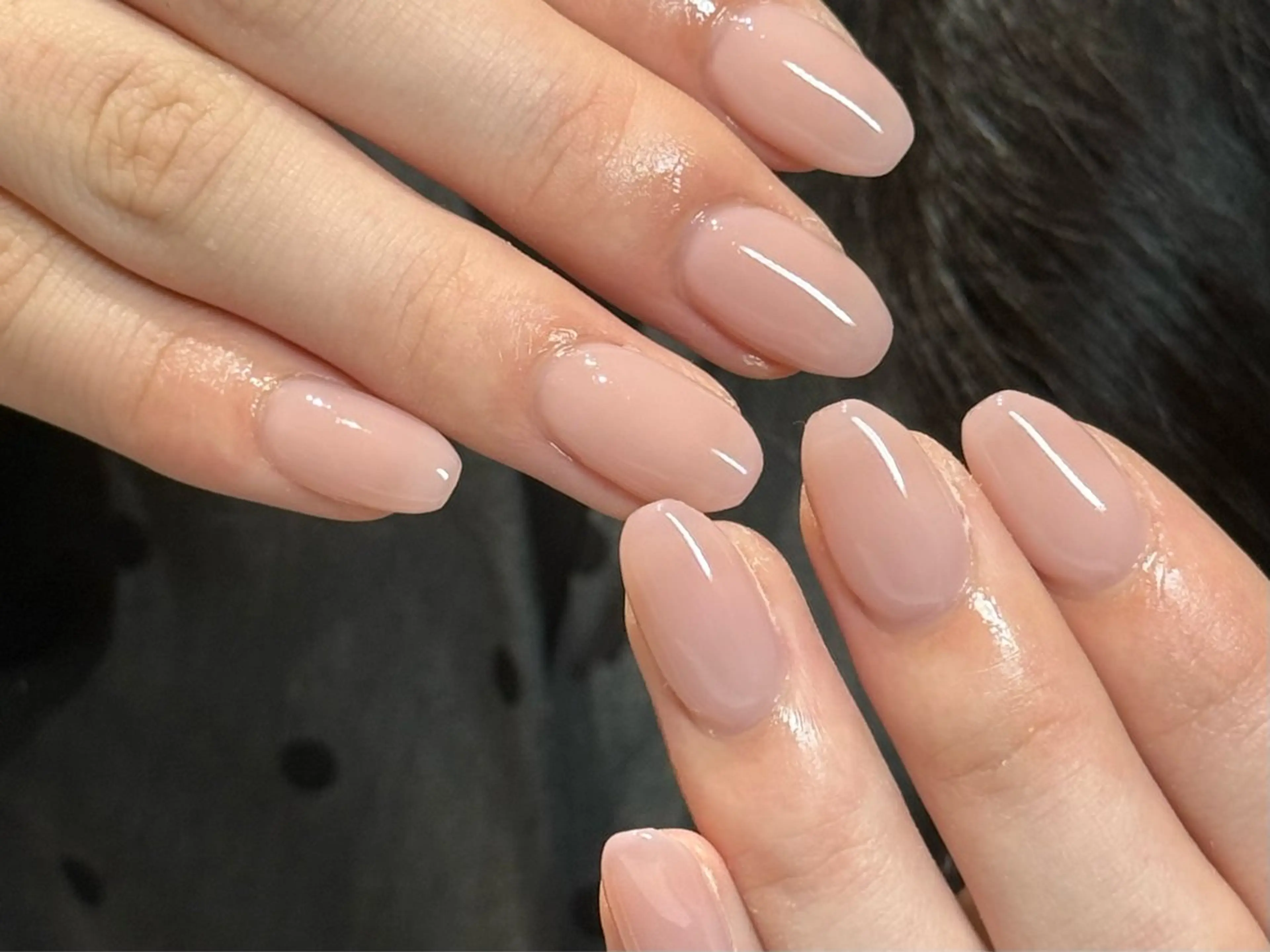 ネイル ワンカラーネイル ショートネイル Ruru akari 大阪天王寺のネイルデザイン