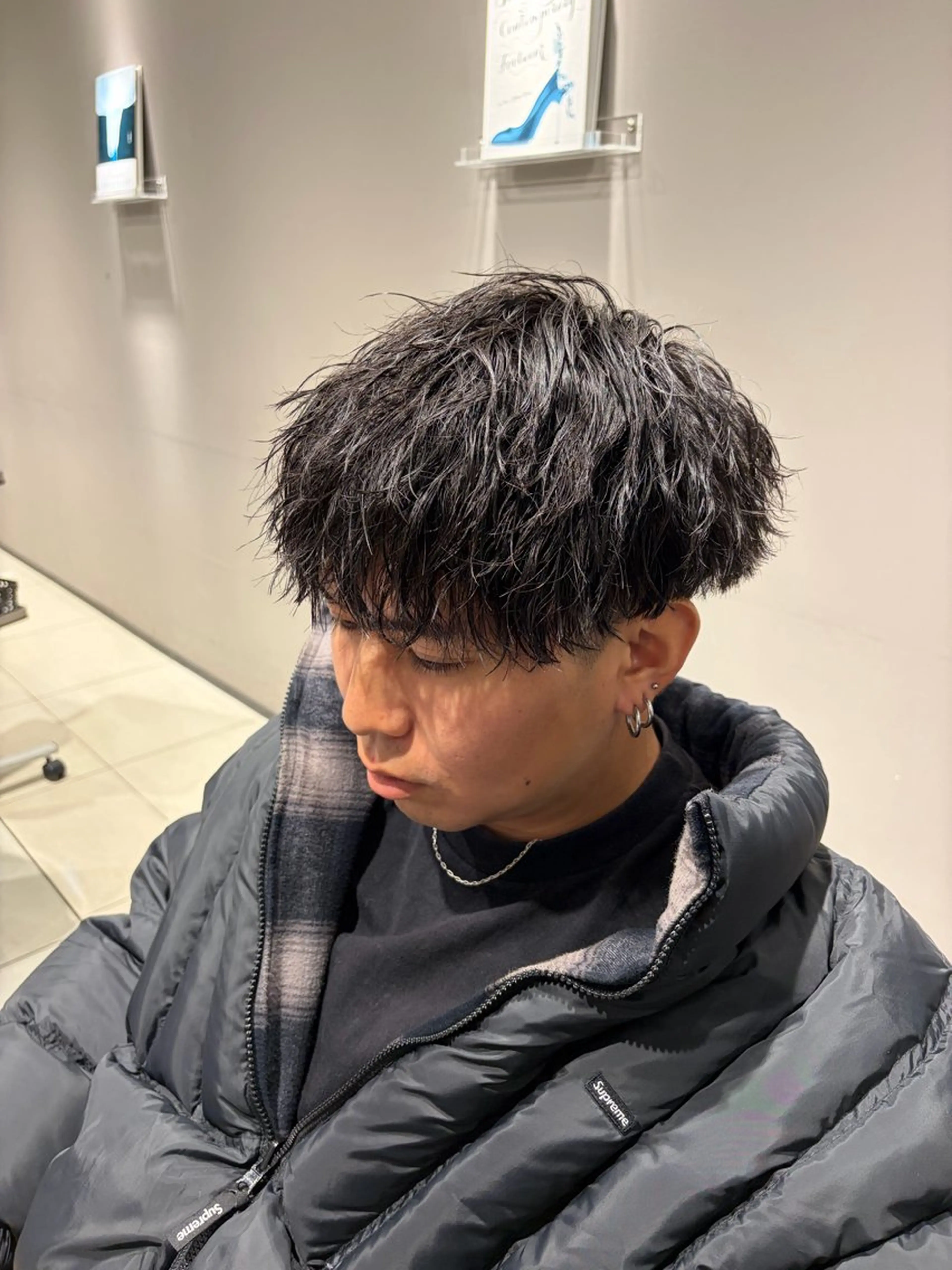 パーマ メンズ マッシュ 刈り上げ カット パーマ トリートメント 関内/メンズパーマ/ 男性専門/菊池蒼大のヘアスタイル