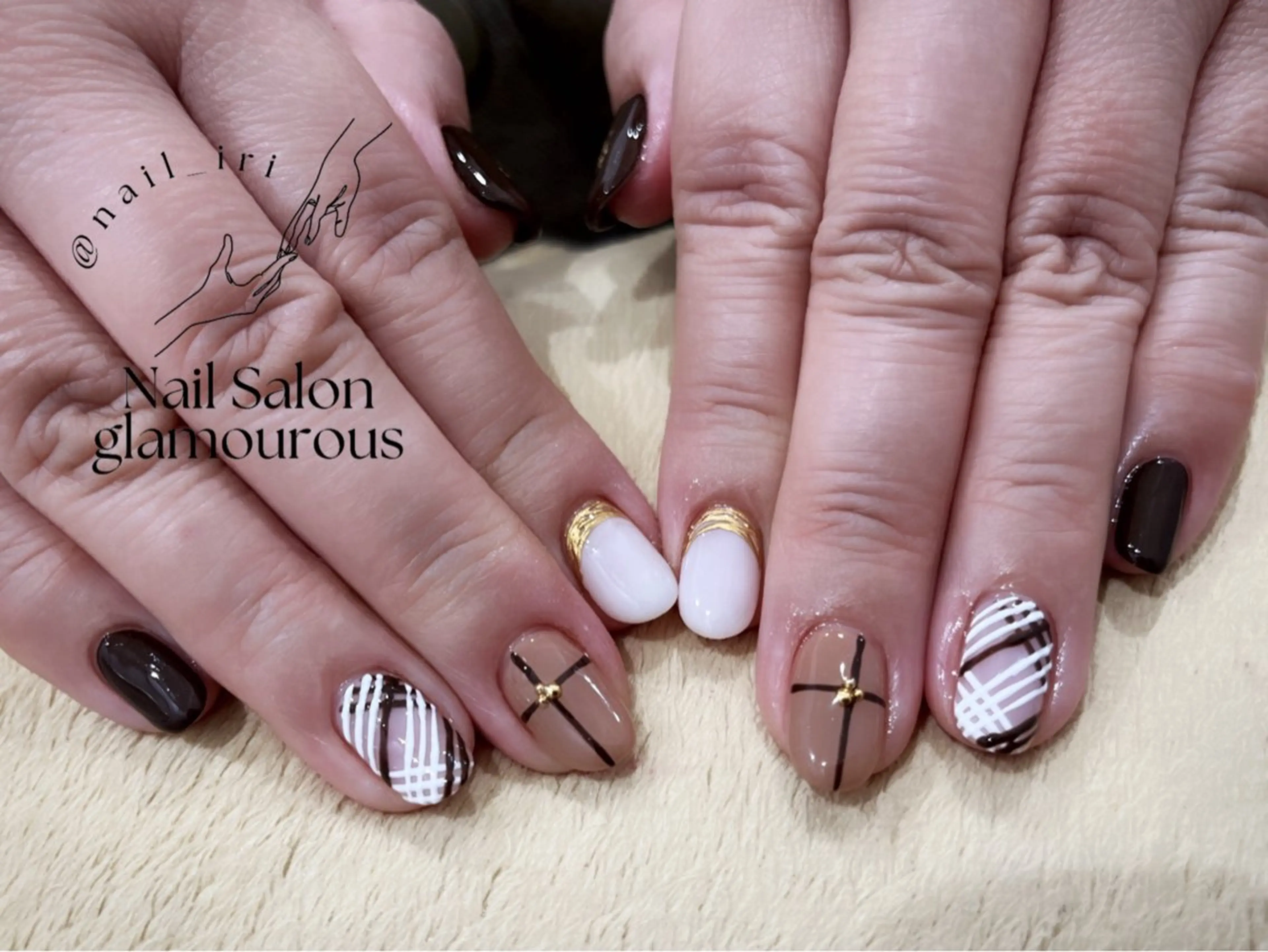 ネイル バレンタイン ハンドネイル 中川 愛理のネイルデザイン