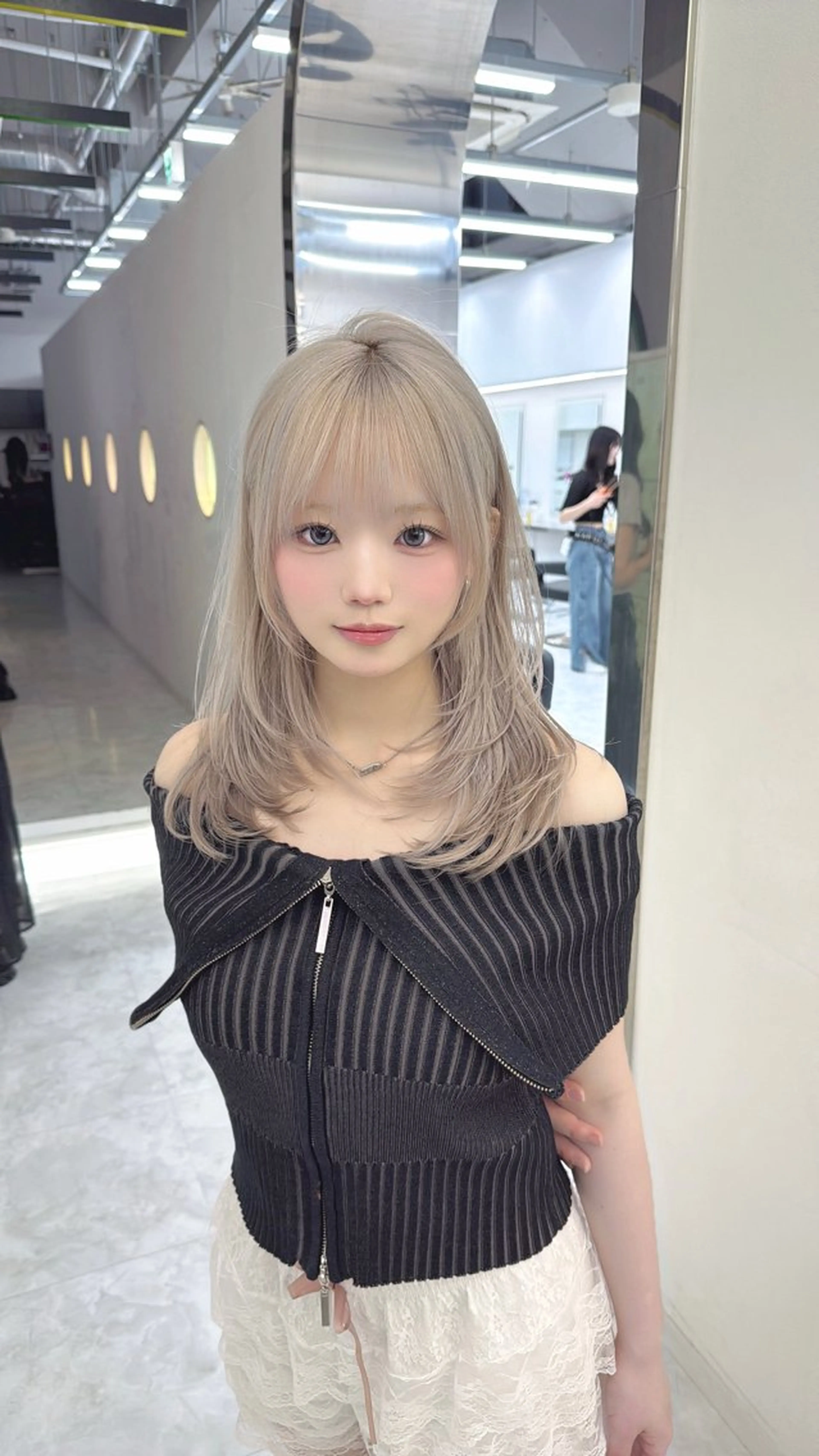 セミロング 🤍ベージュ×艶髪 🤍Ryuta🤍のヘアスタイル