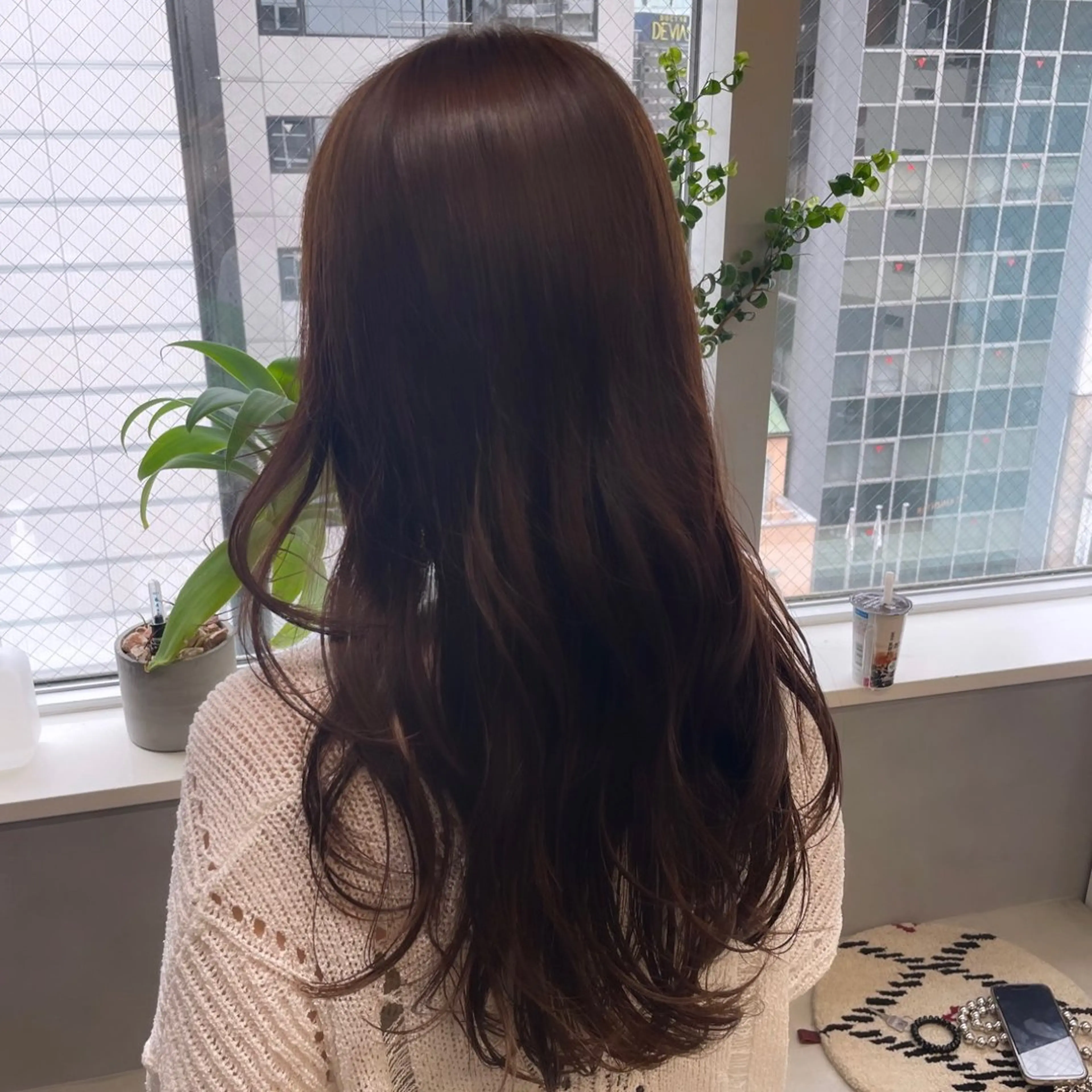 ロング カラー ベージュカラー Rui/透明感カラー 暖色/レイヤーカットのヘアスタイル