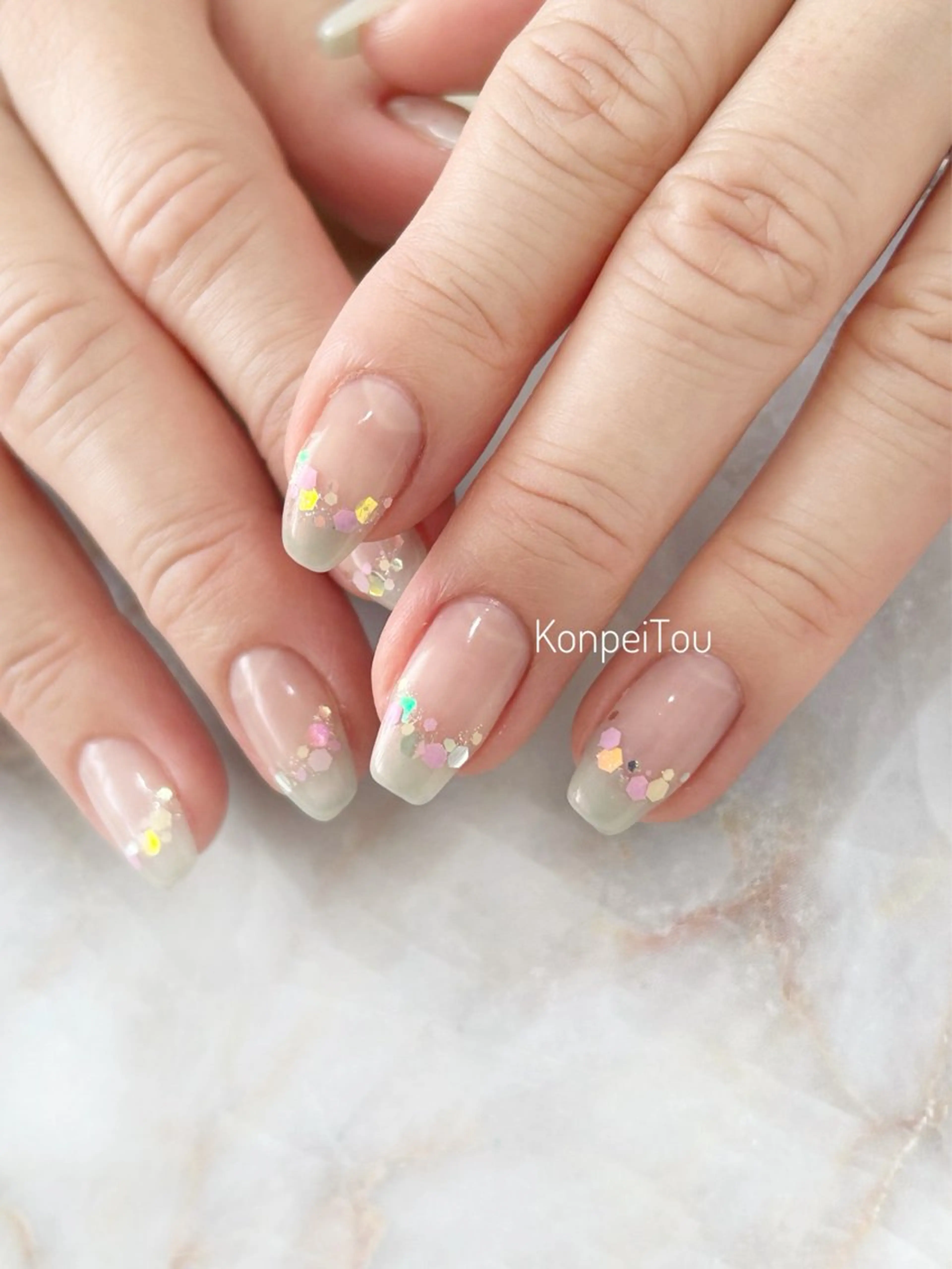 ネイル ハンドネイル おうちのネイルサロン　konpeiTou〜こんぺいとう〜所属・おうちのネイルサロン KonpeiTouのネイルデザイン
