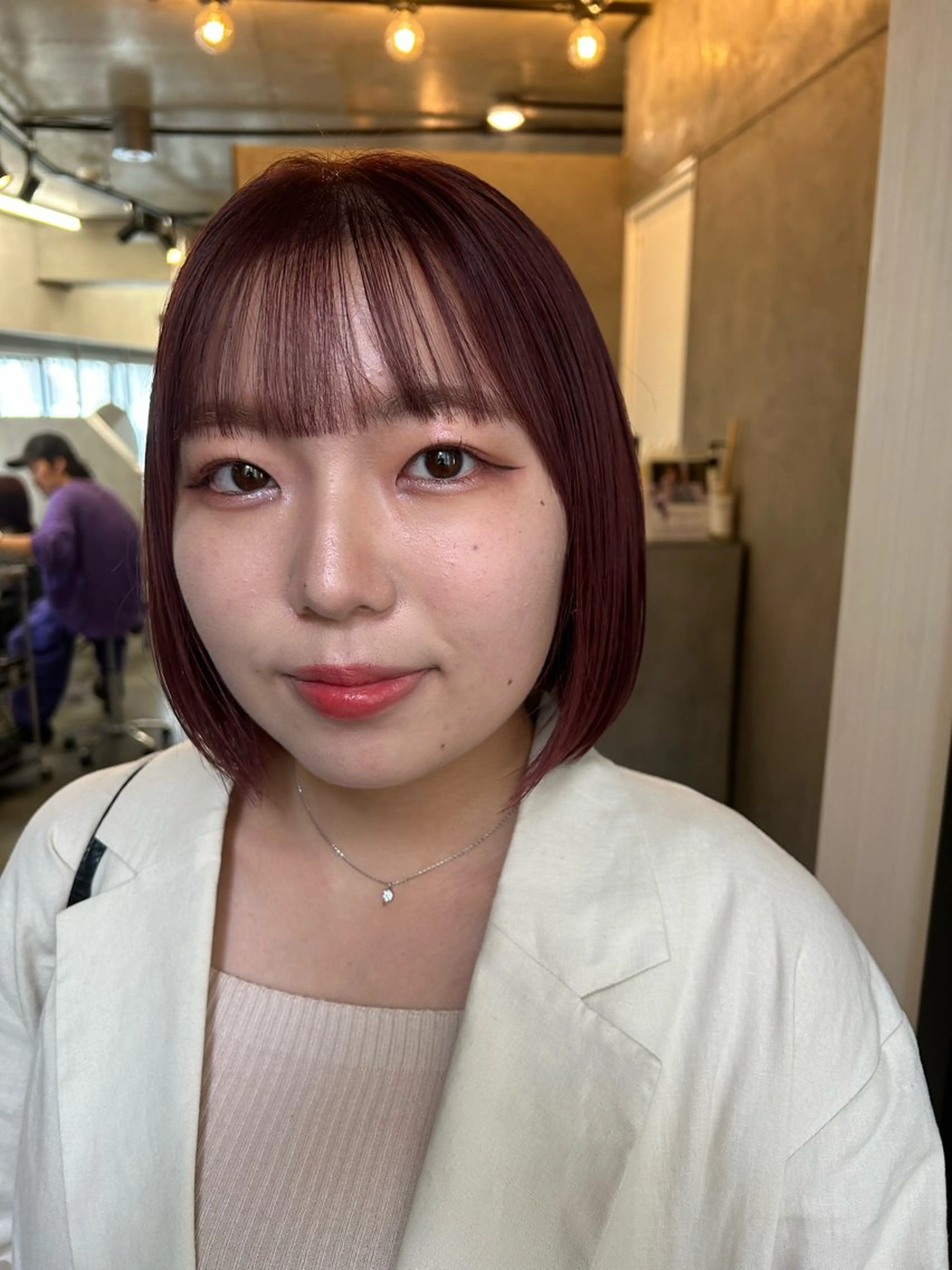 ミディアム カラー Haru/THREE …by velvetのヘアスタイル