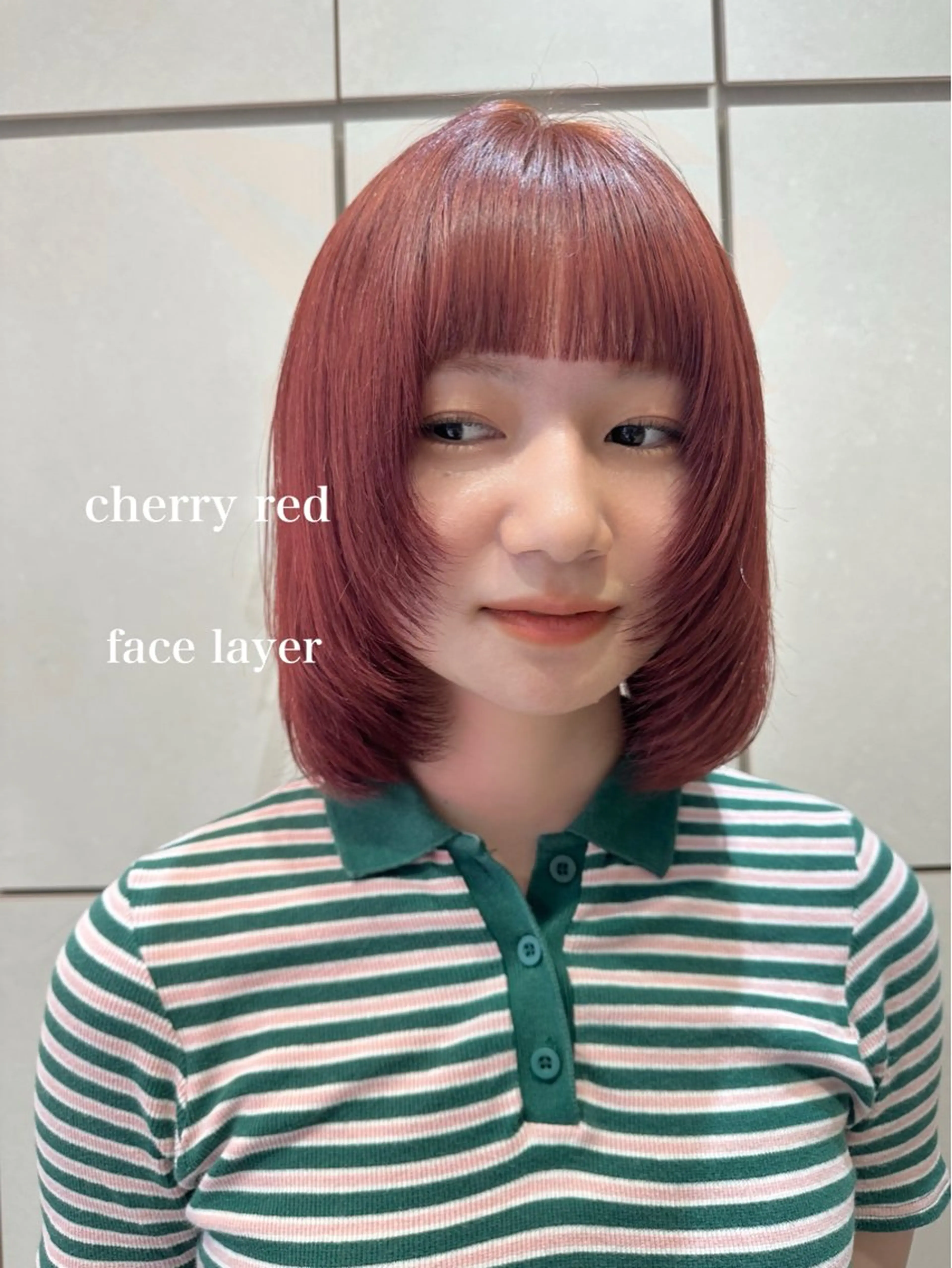 ミディアム カラー カット ヘアカラー トリートメント 美髪矯正/渡辺 りんのヘアスタイル