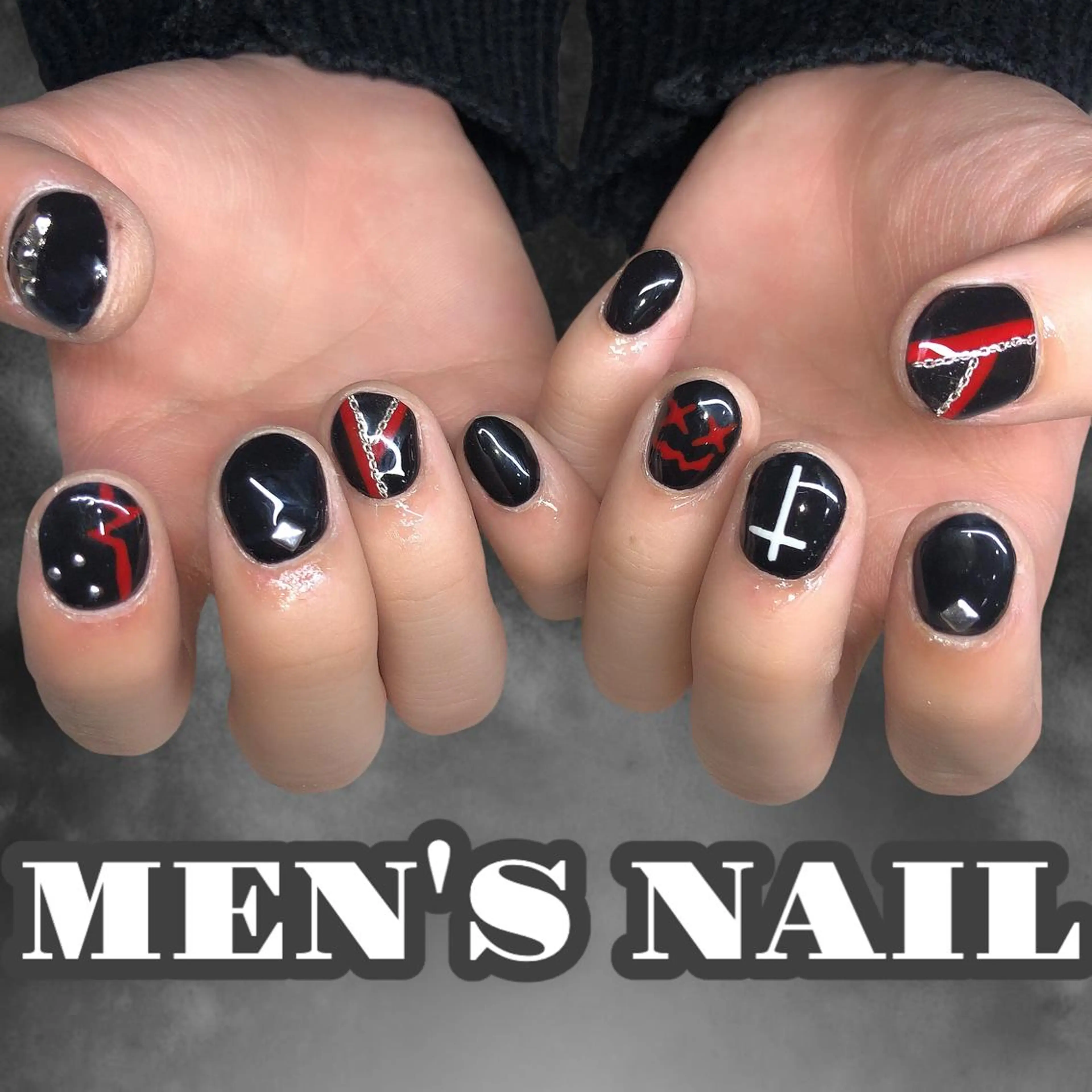 ネイル メンズネイル ハンドネイル 【Yappy🌈】 💖P-tanaのネイルデザイン