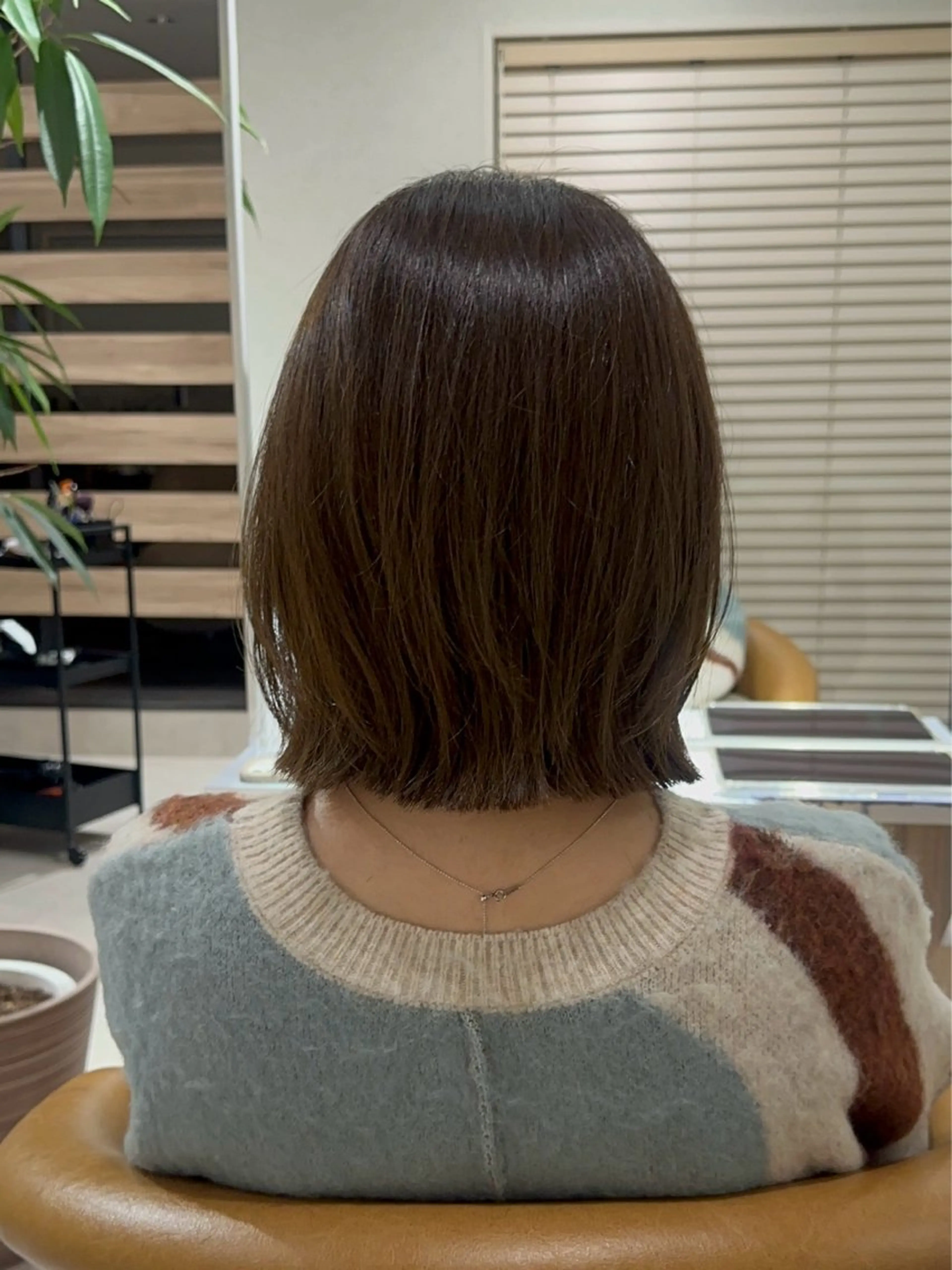 ミディアム カット ヘアカラー トリートメント 🎀似合わせカット/ ボブ/佐瀬千枝🎀のヘアスタイル