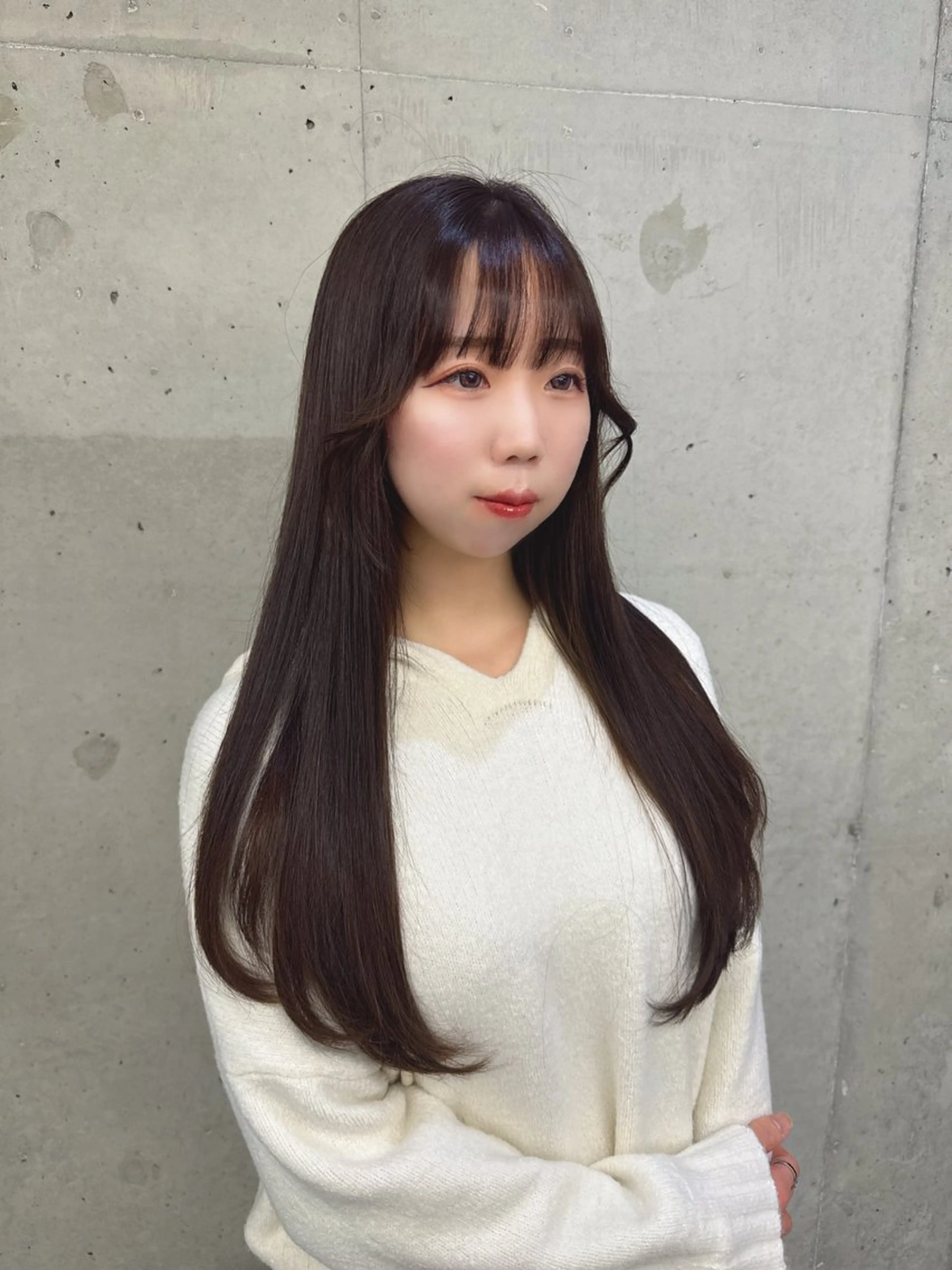 ロング カット ヘアカラー トリートメント Hinane ‪❤︎‬のヘアスタイル