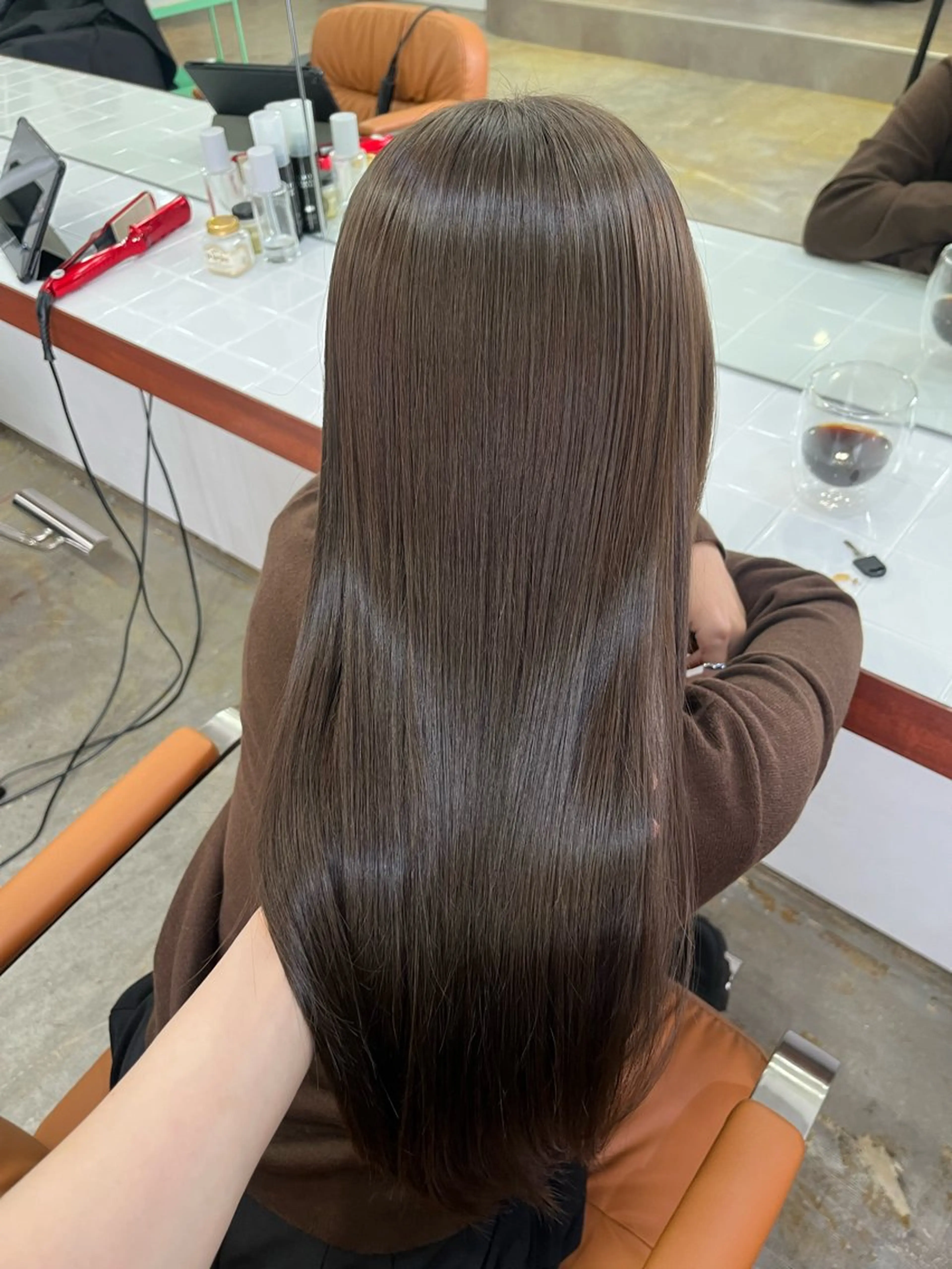 ロング カラー ヘアカラー トリートメント Sanaダブルカラー ✨️パルコ徒歩1分のヘアスタイル