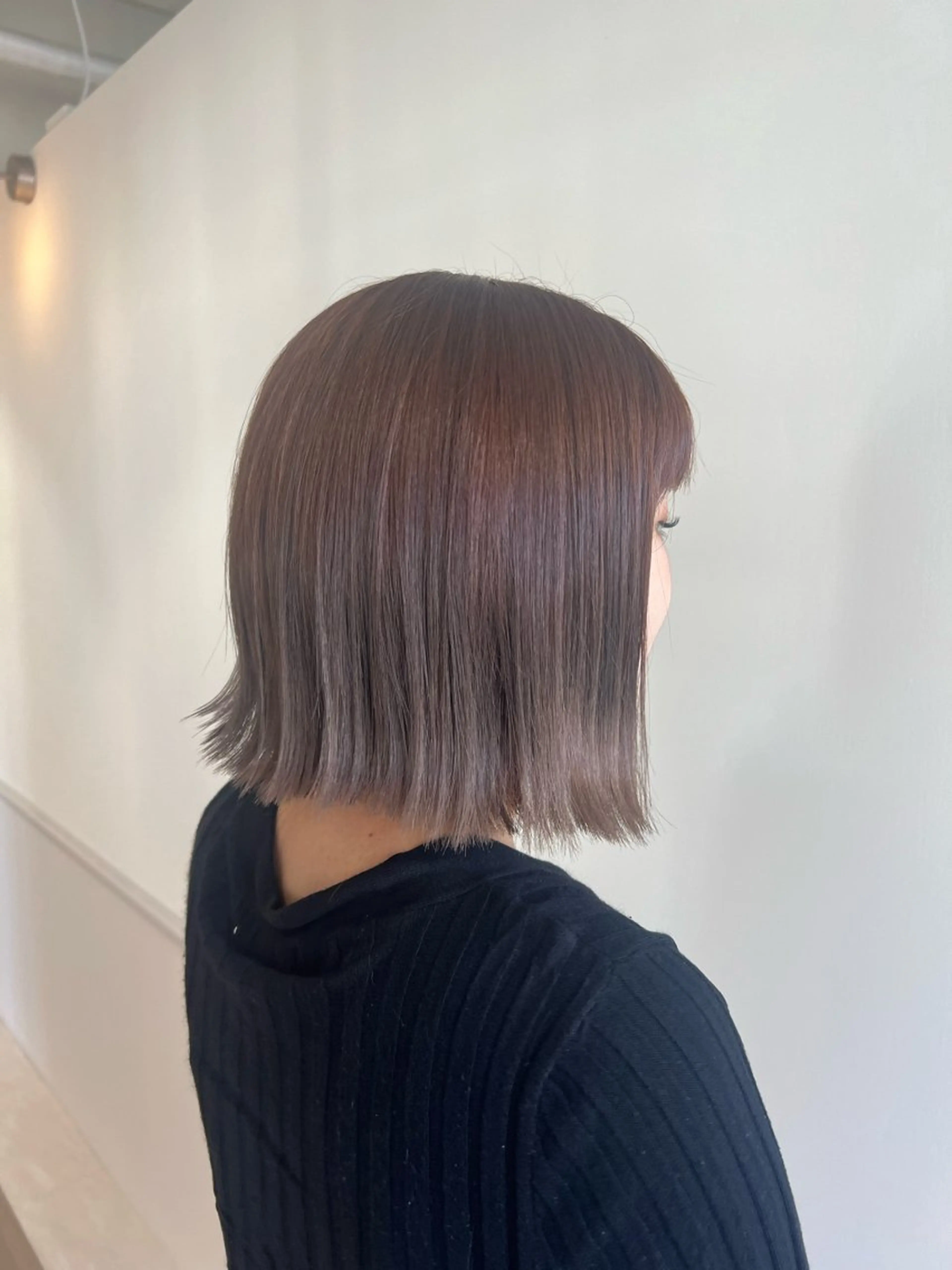 カラー ベージュカラー ブリーチ ブリーチなしカラー 瀬戸 杏珠のヘアスタイル