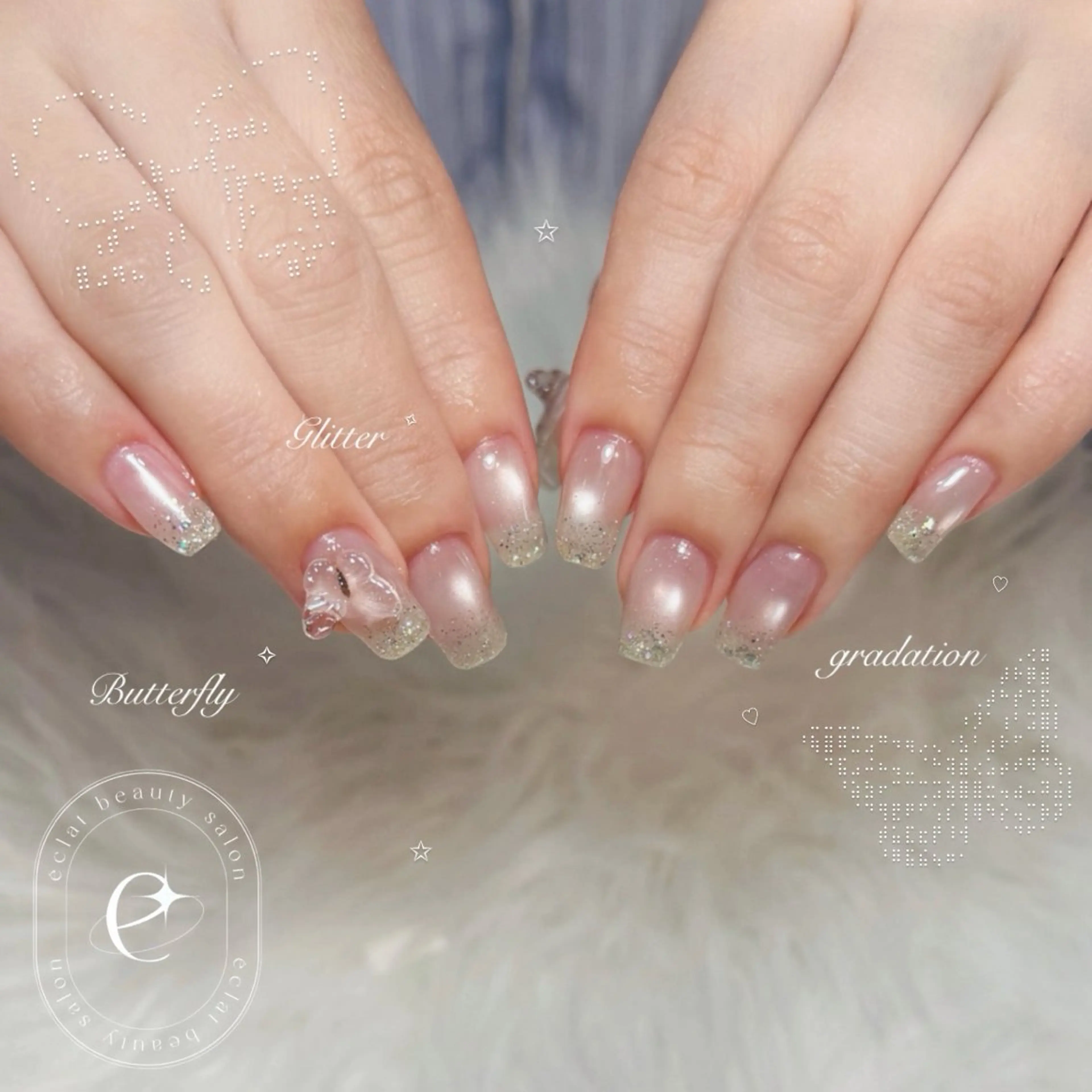 ネイル ハンドネイル eclat Kaedeのネイルデザイン