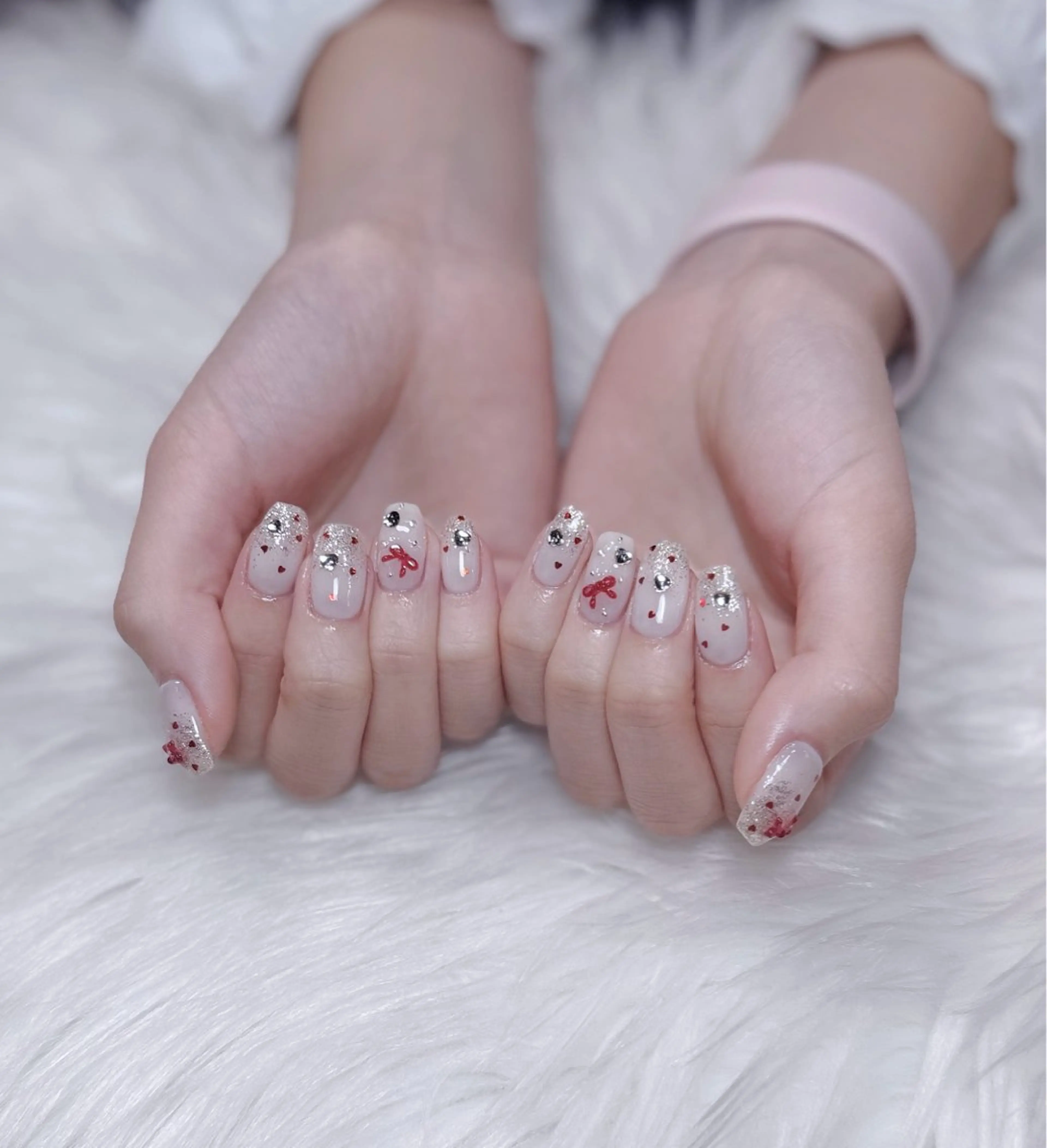 ネイル アートネイル オーロラネイル ジェルネイル 韓国ネイル ロングネイル ハンドネイル Nichi Nailsのネイルデザイン