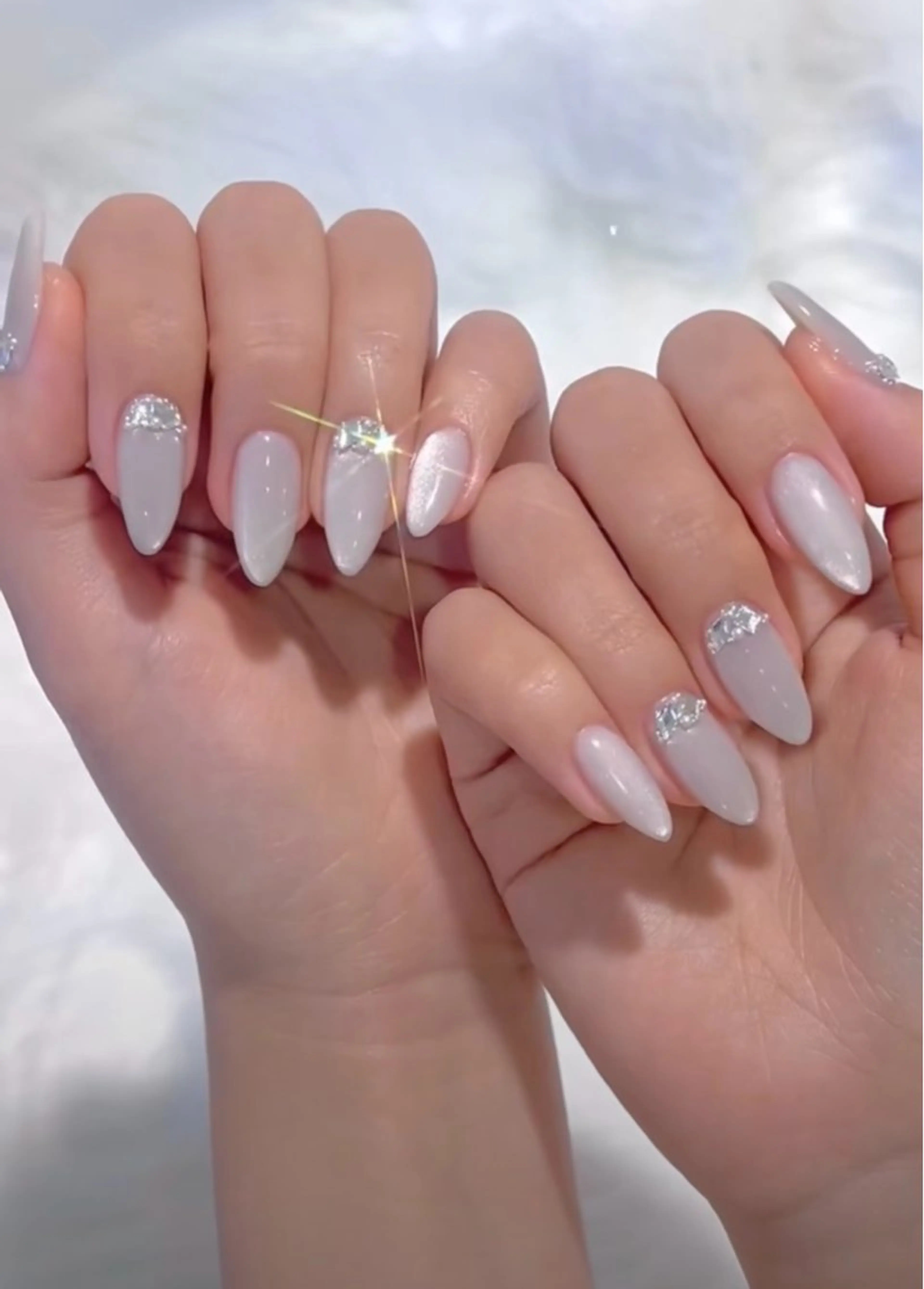 ネイル 韓国ネイル 持ち込み ニュアンスネイル ネイルチップ ハンドネイル TABI ANA.CHUOのネイルデザイン