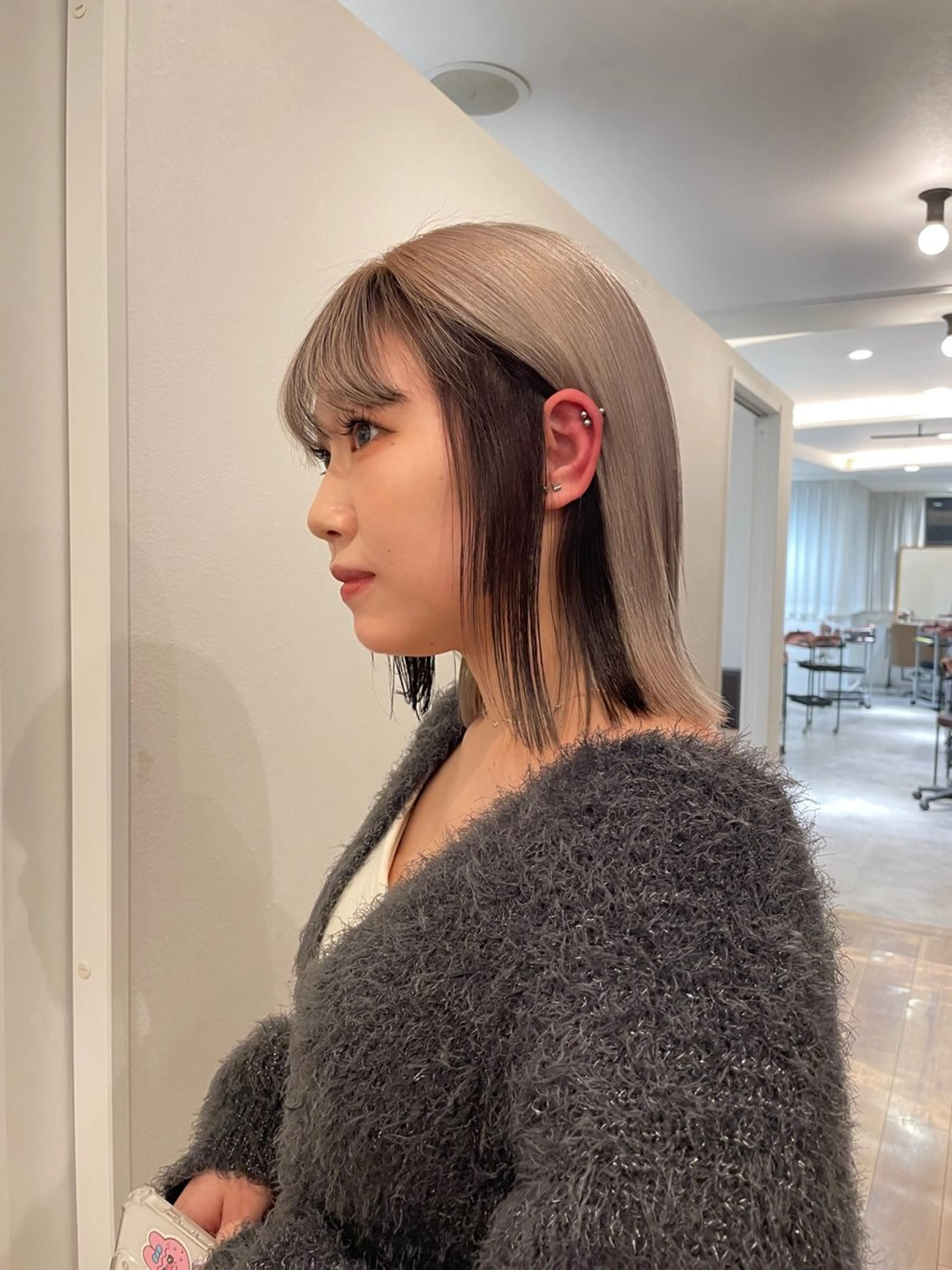 カラー ダブルカラー ボブ yuu /N° 大分中央町店のヘアスタイル