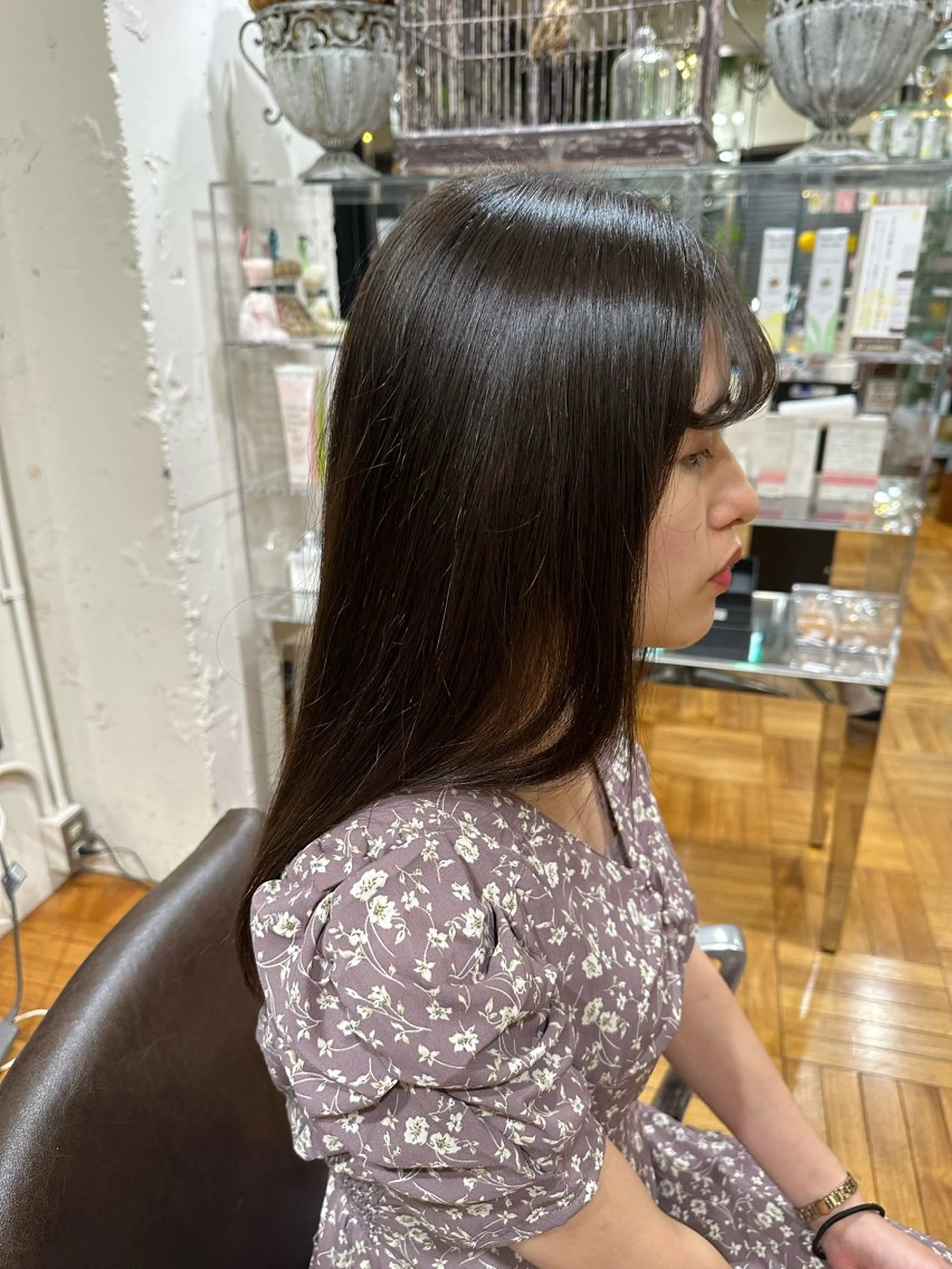 ロング カラー ボブ  レイヤー 髪質改善  相澤晃希のヘアスタイル