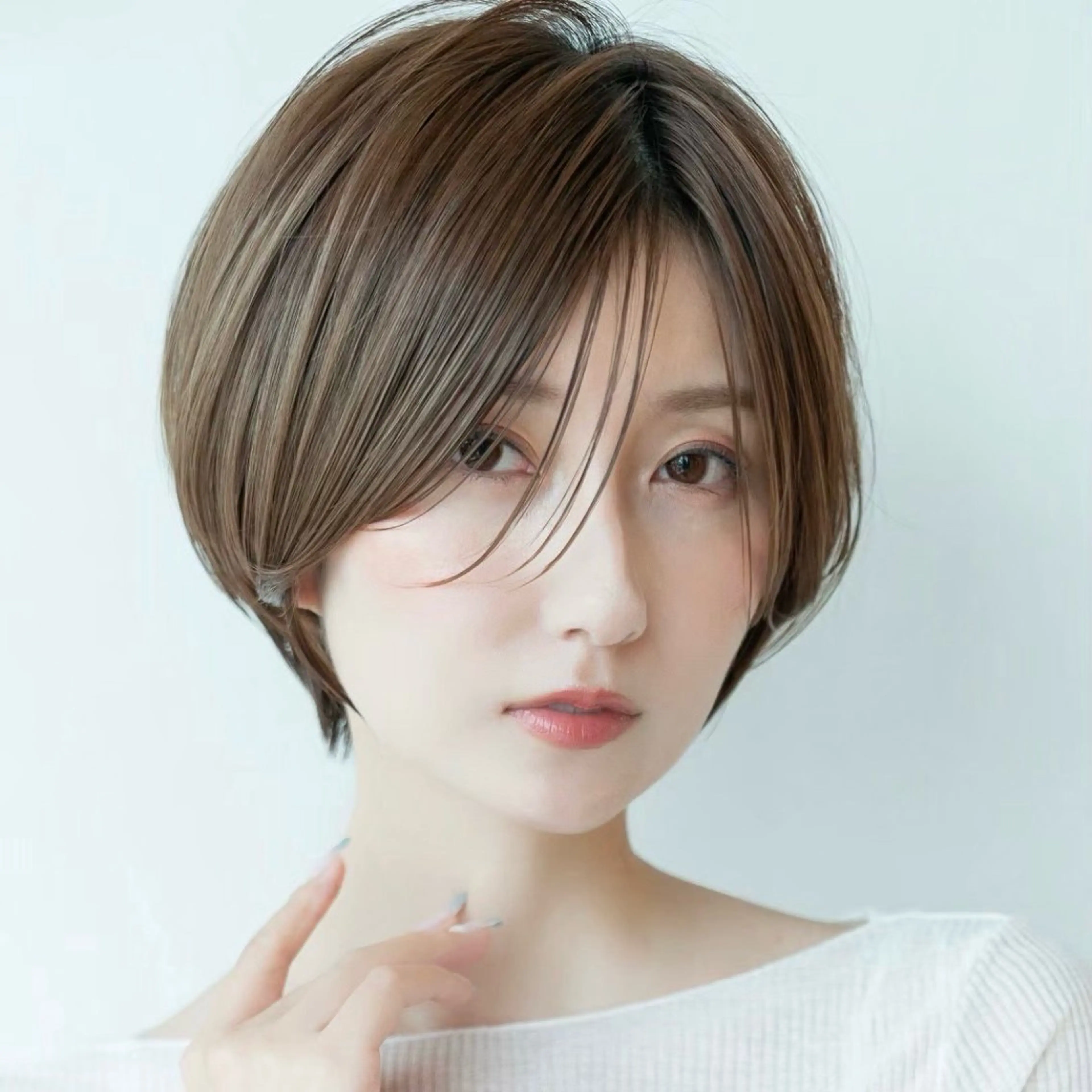 ショート カラー ショートボブ 丸みショート ボブ ショートヘア 田中航平/渋谷ボブ/ レイヤーボブのヘアスタイル