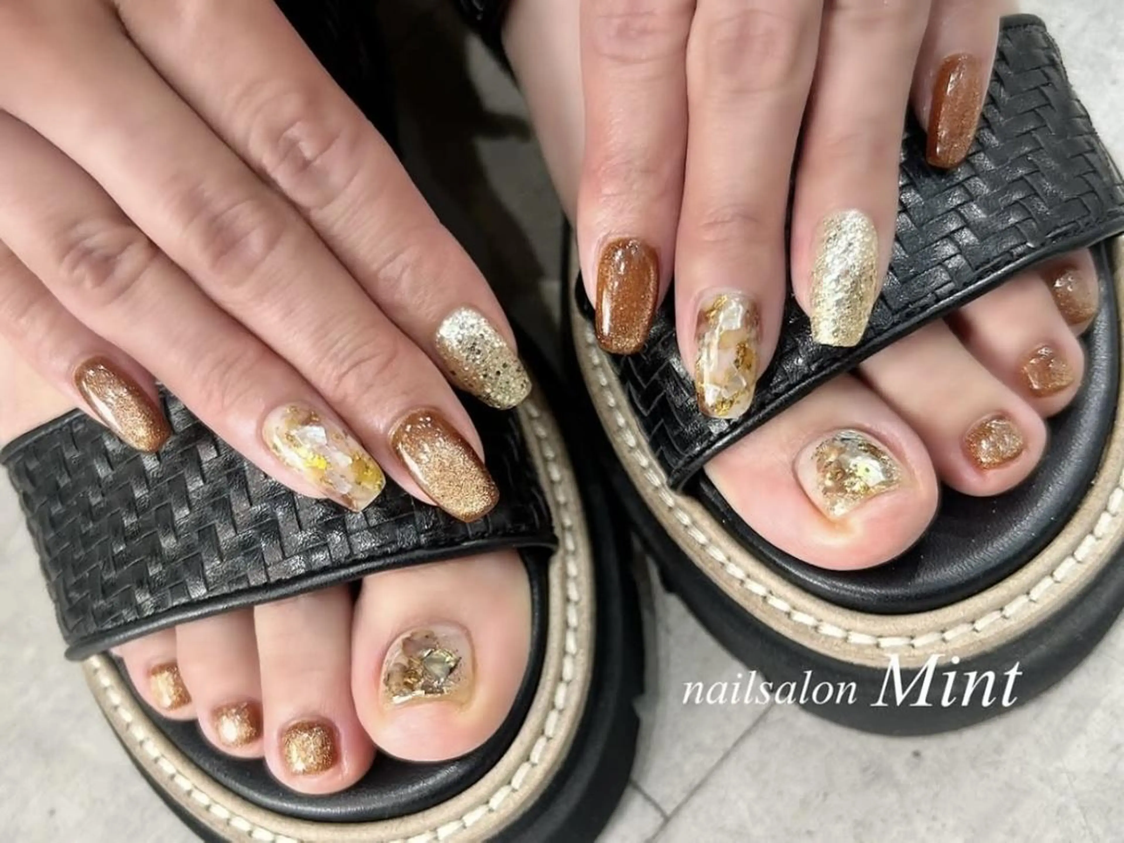 ネイル ハンドネイル フットネイル nailsalon mintのネイルデザイン