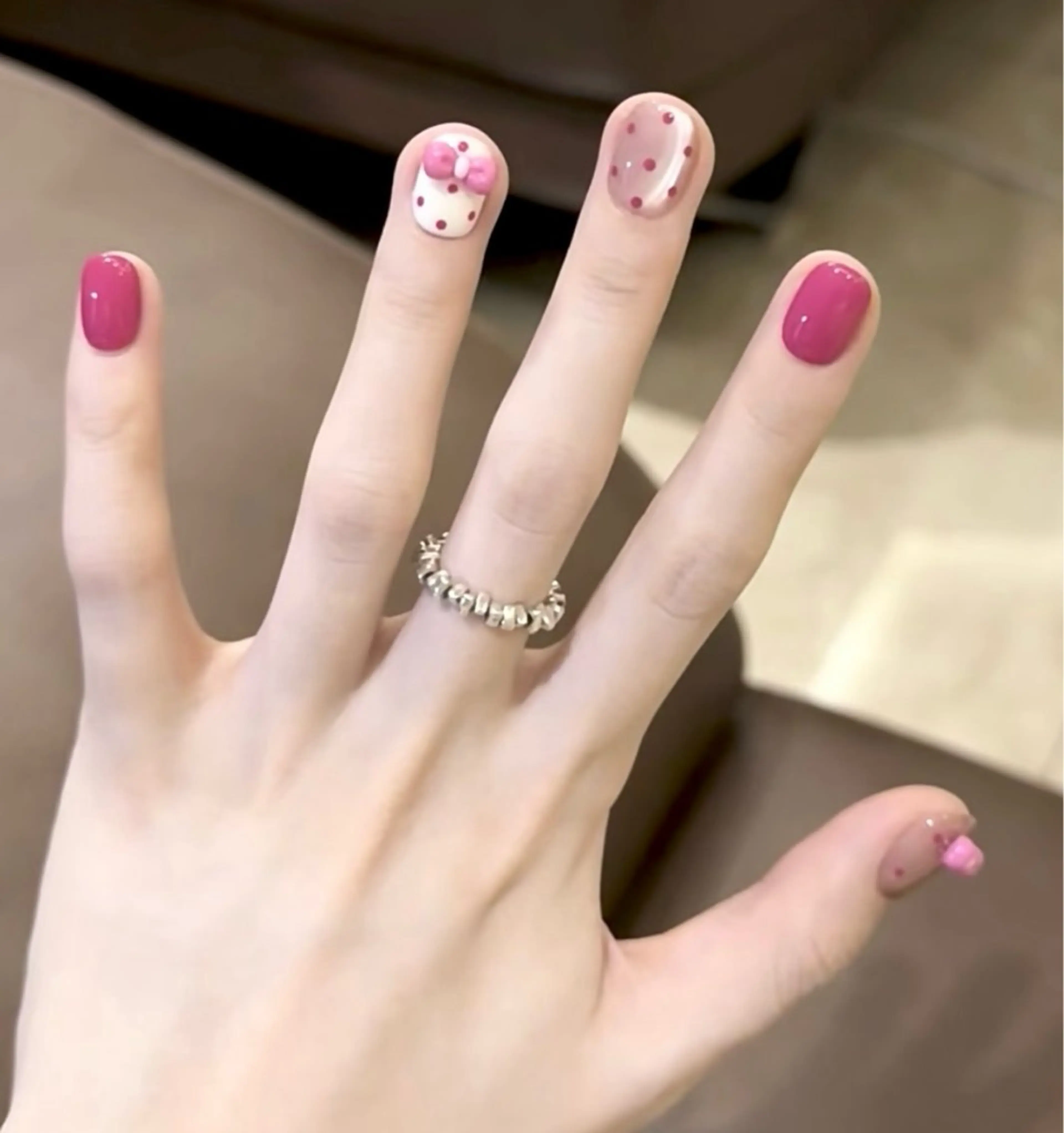 ネイル ハンドネイル ハンドケア H3 Nail Tsuki🦋💙のネイルデザイン