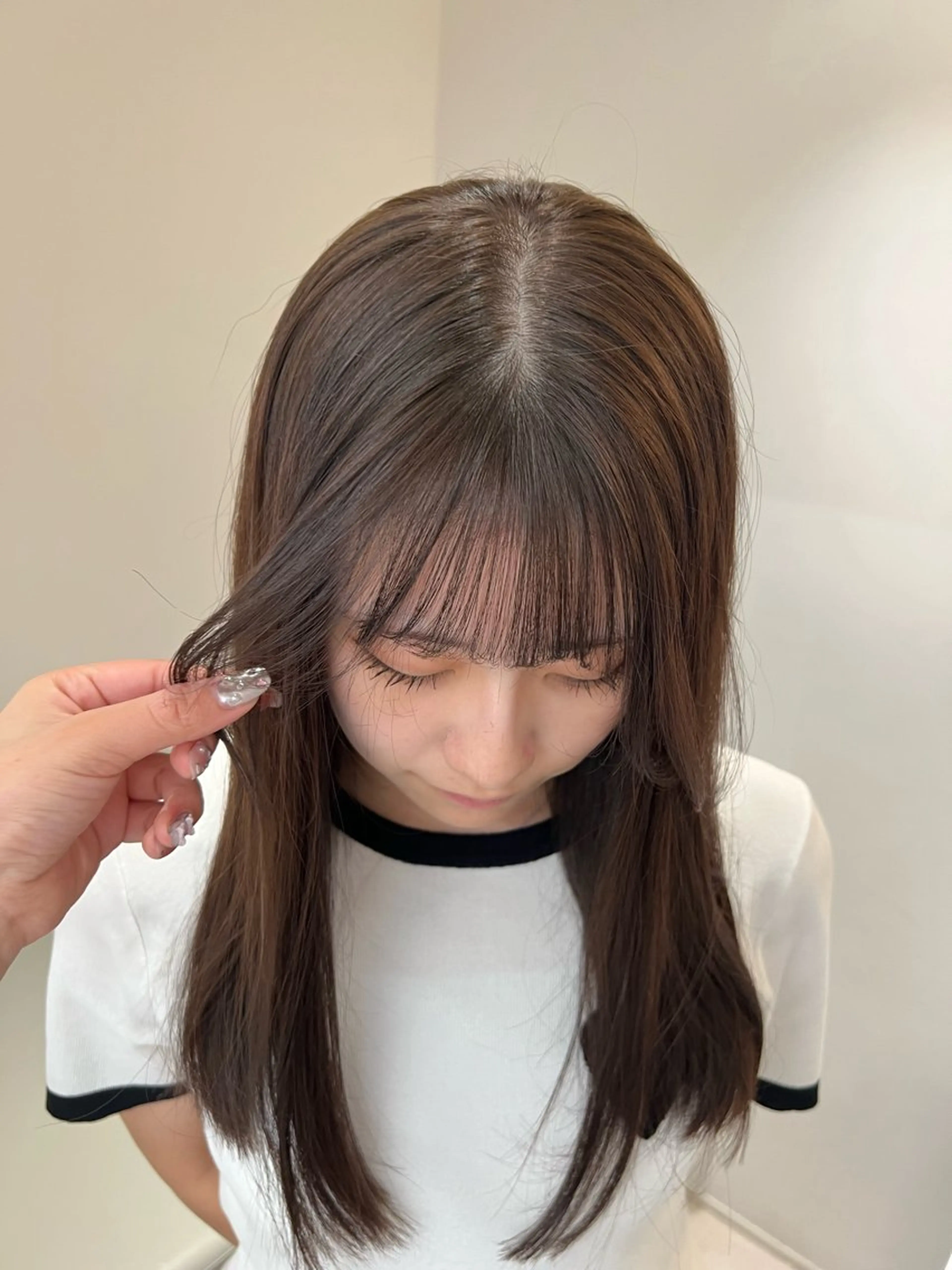 ロング ヘアカラー トリートメント うるぷる髪 🤍 Naanoのヘアスタイル