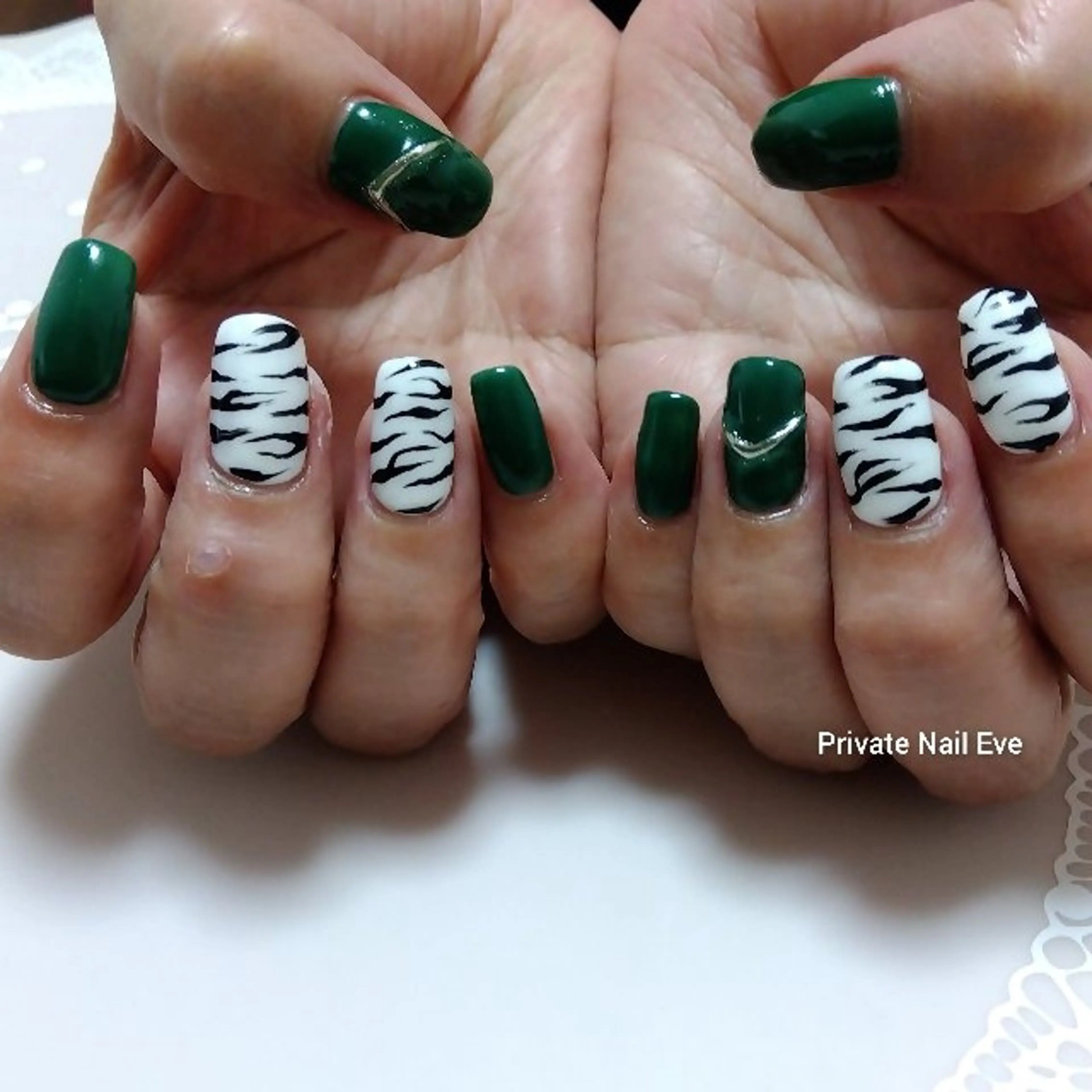 ネイル アニマル柄 ハンドネイル ネイル junkoのネイルデザイン