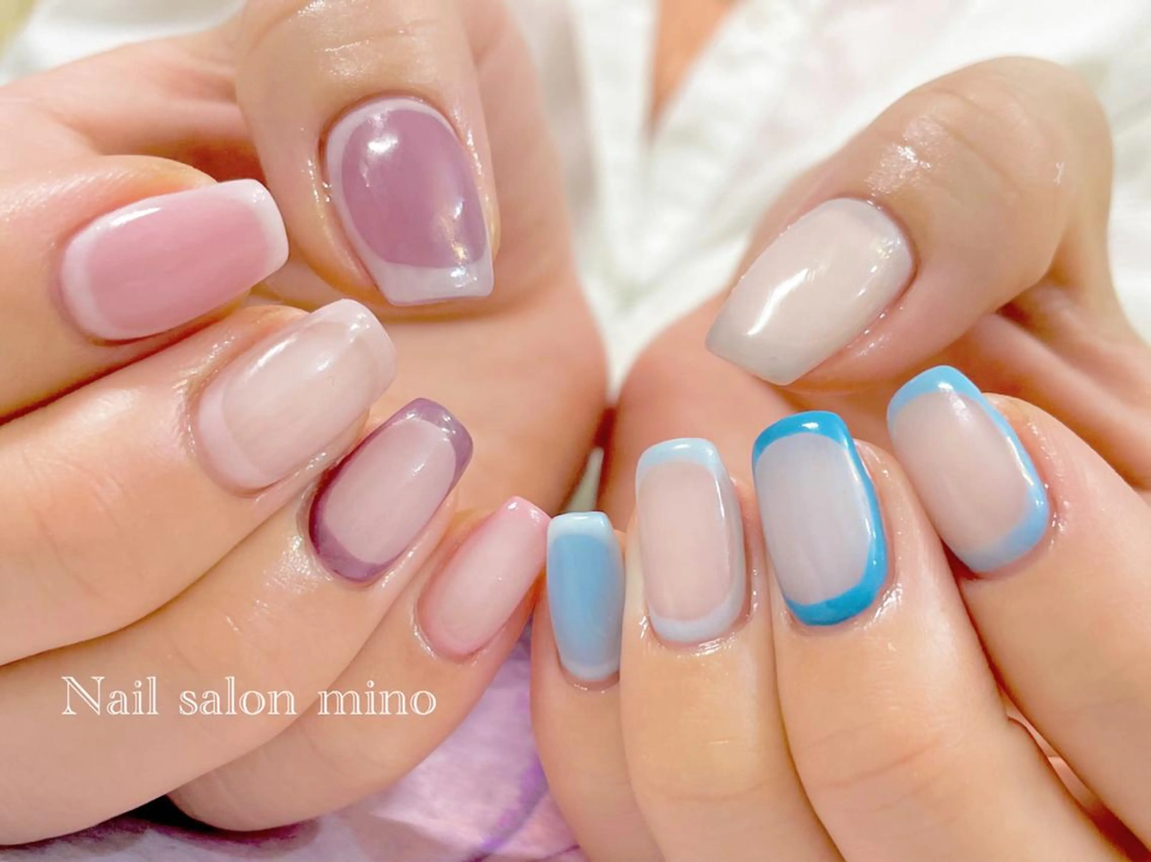 ネイル アートネイル シンプルネイル 三野　nail salon minoのネイルデザイン
