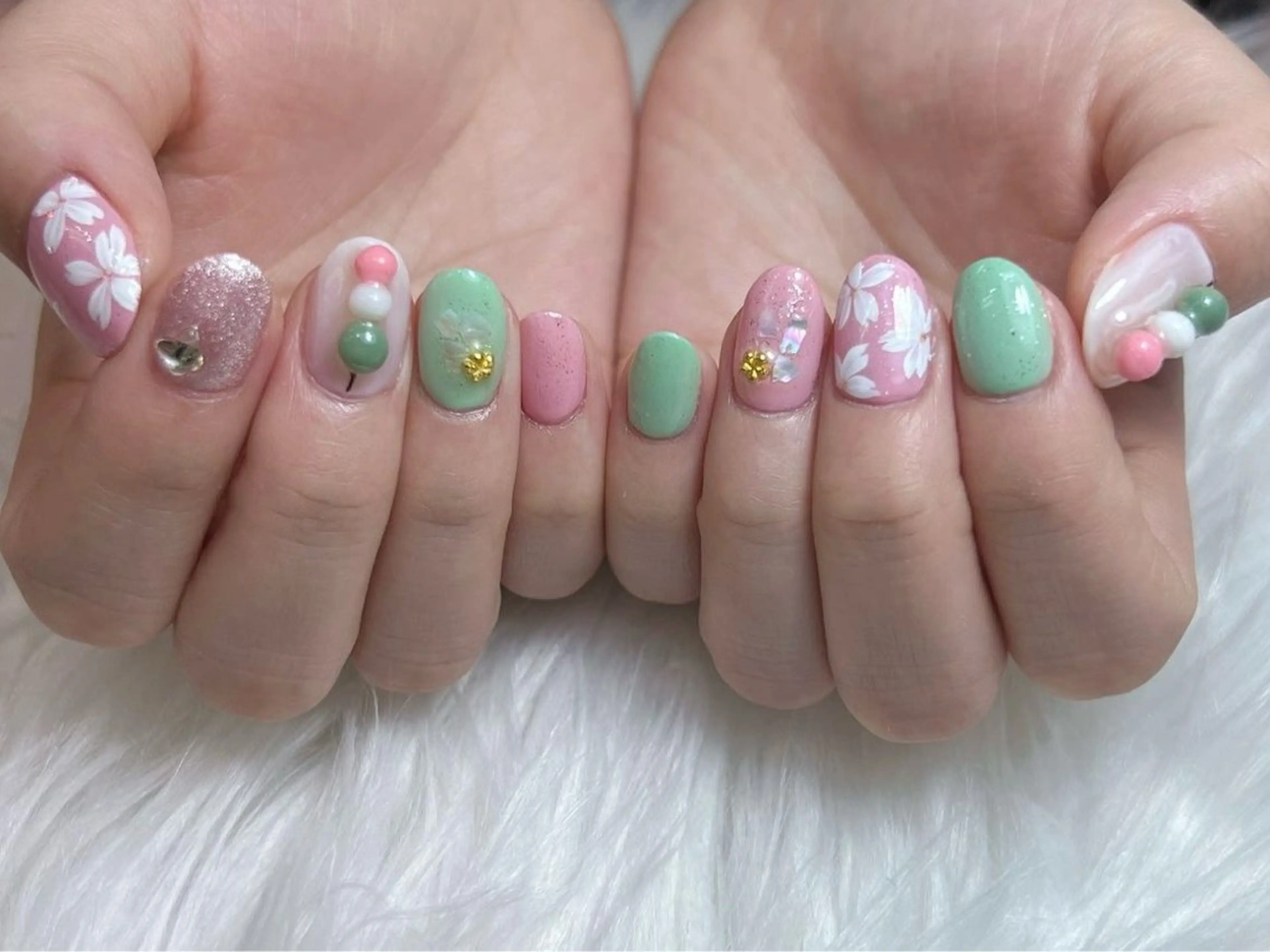 ネイル ジェルネイル 春ネイル ハンドネイル Painty nailのネイルデザイン