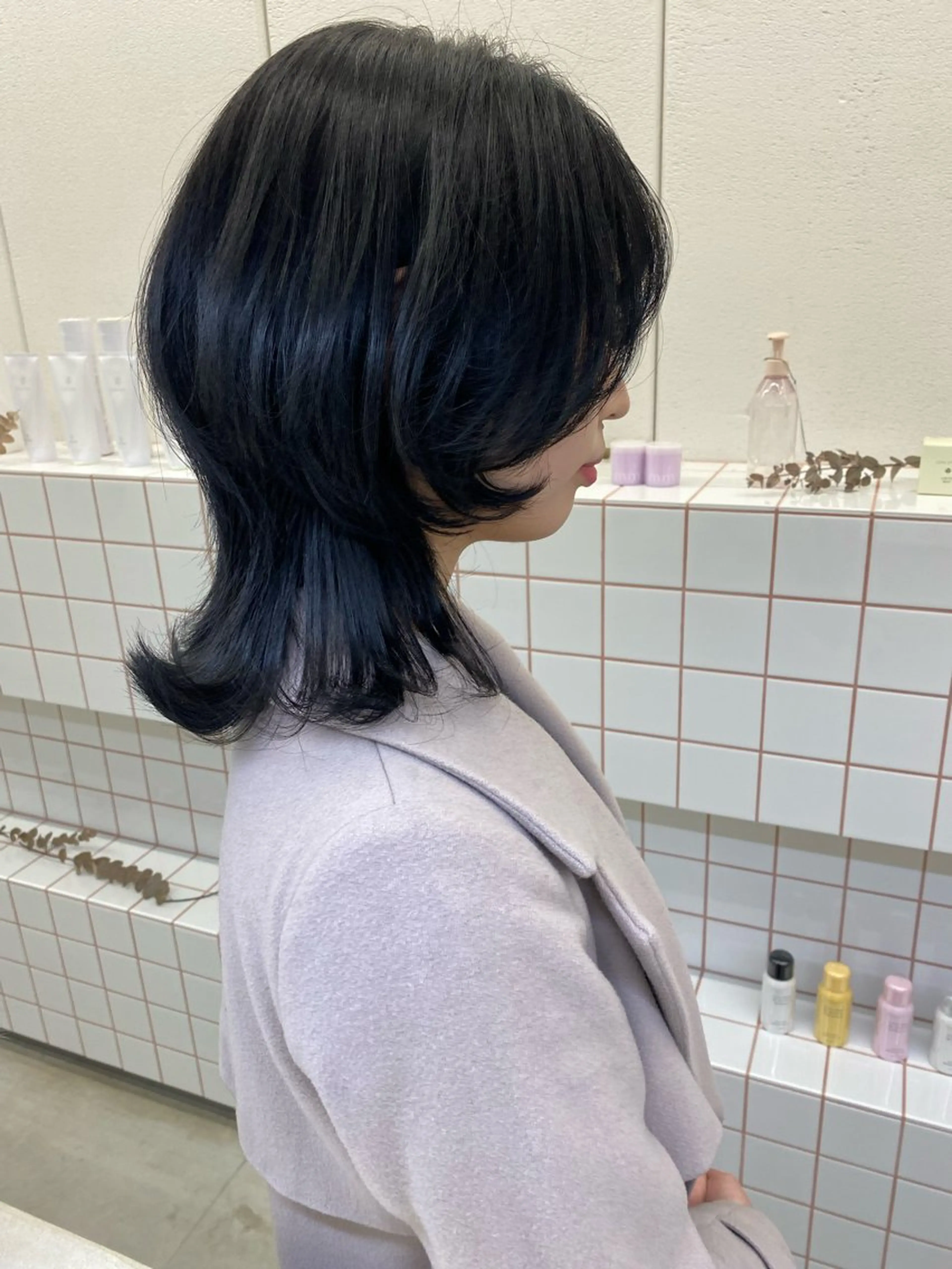 透明感カラー+水素トリートメント+COTAトリートメントの写真