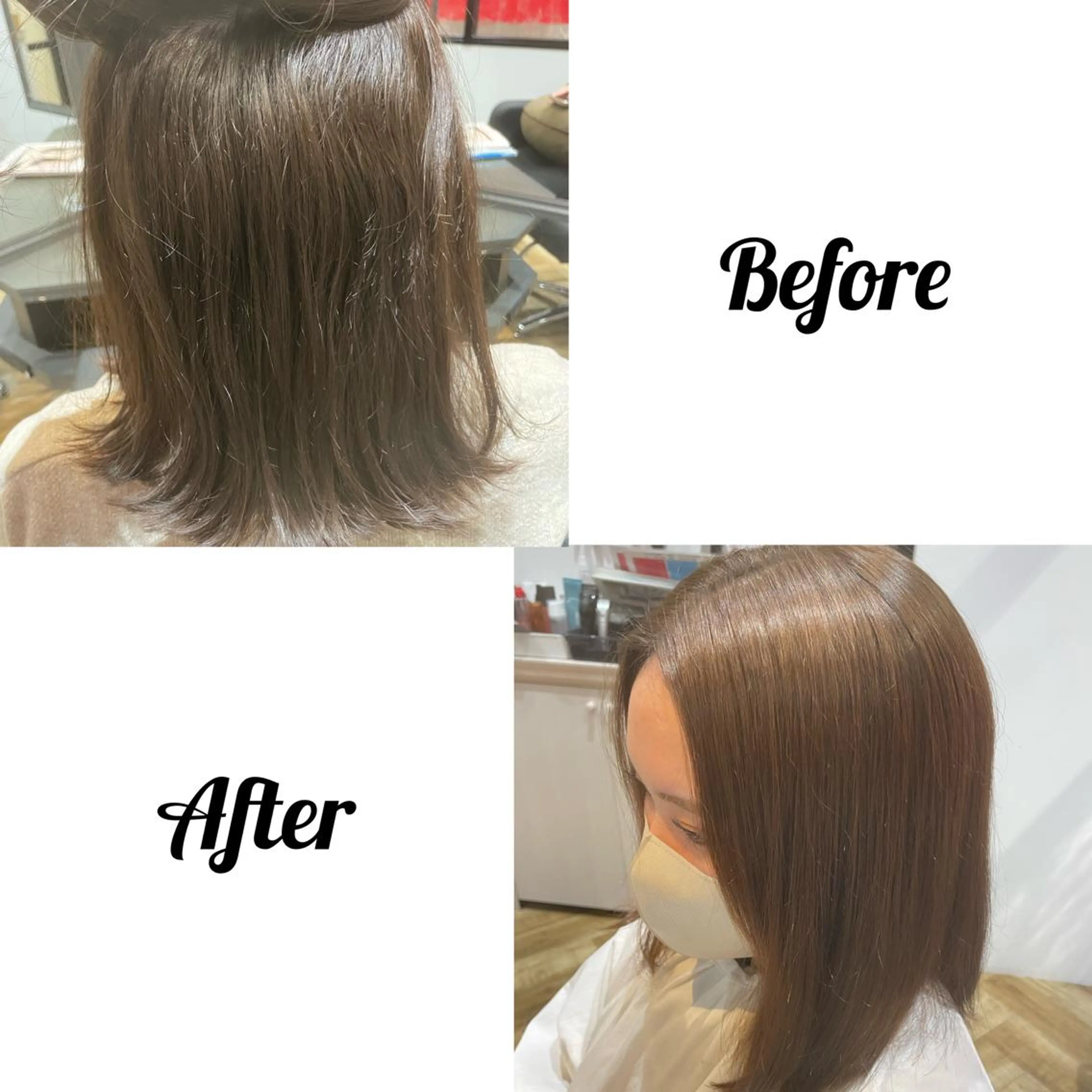 セミロング セミロングパーマ 《ショートモデル》 服部未夢のヘアスタイル