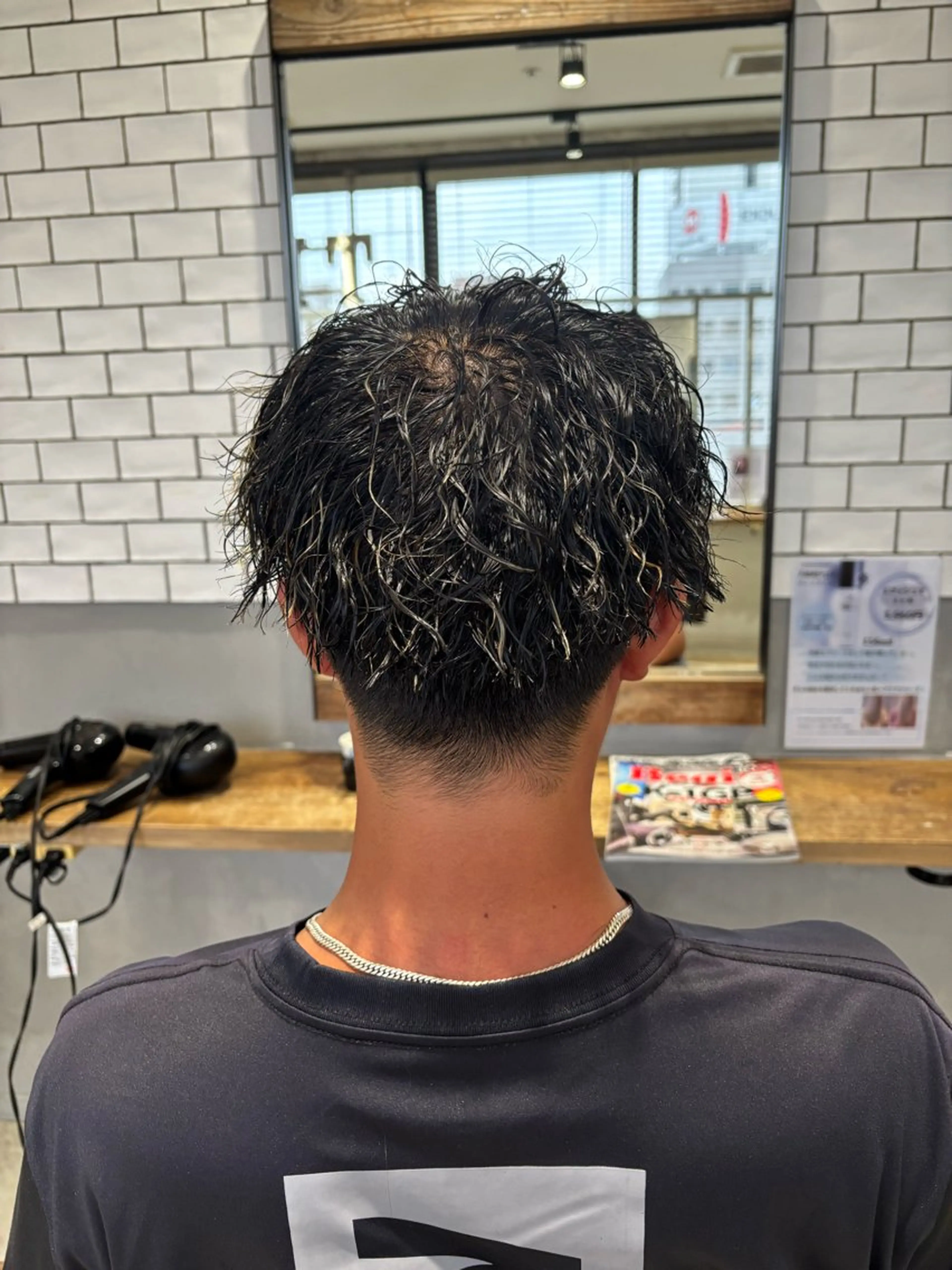 メンズ カット パーマ トリートメント 菊地 優斗のヘアスタイル