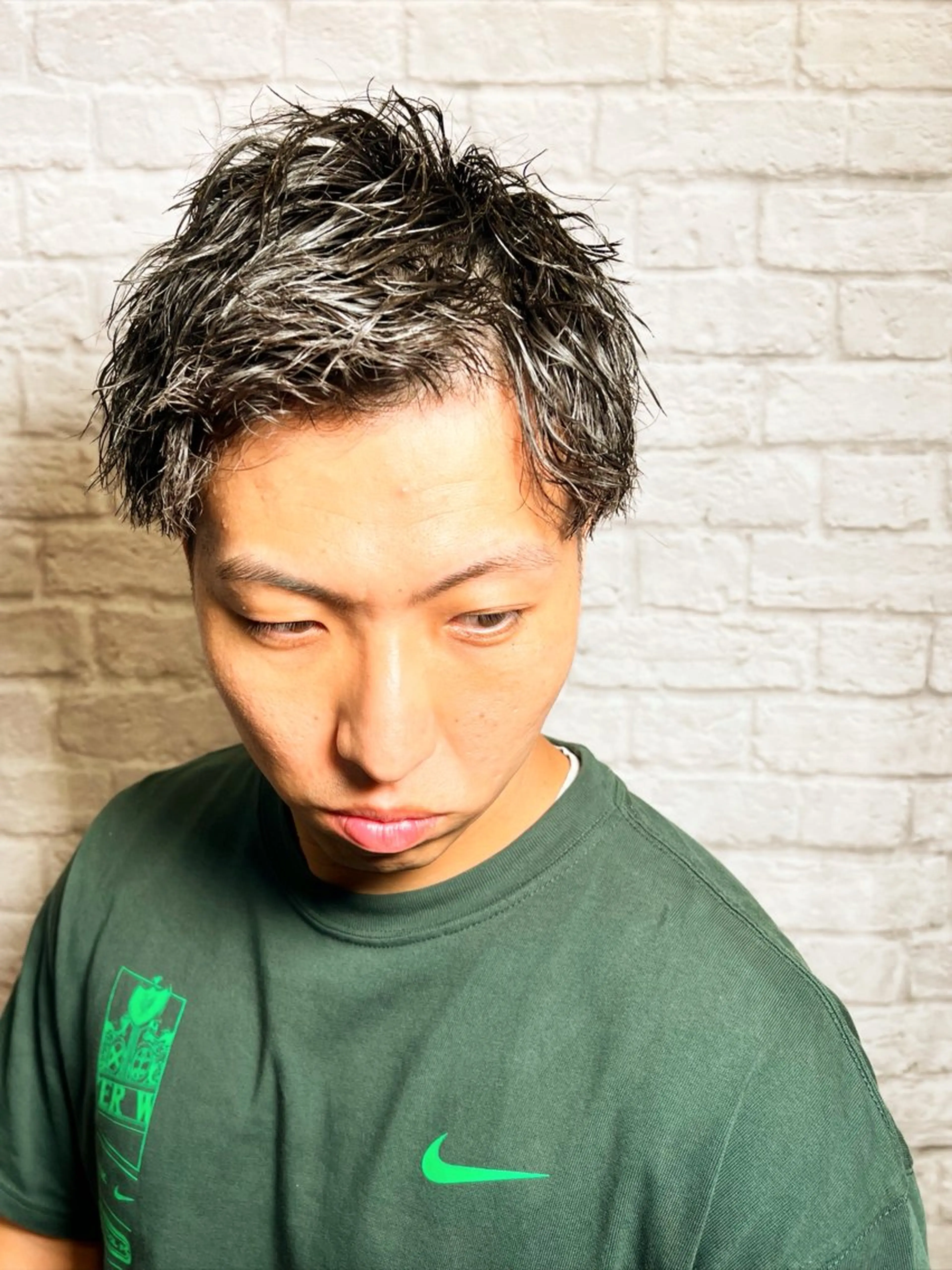 ショート カラー パーマ ヘアアレンジ メンズ メンズカット/パーマ 山崎航平💈のヘアスタイル