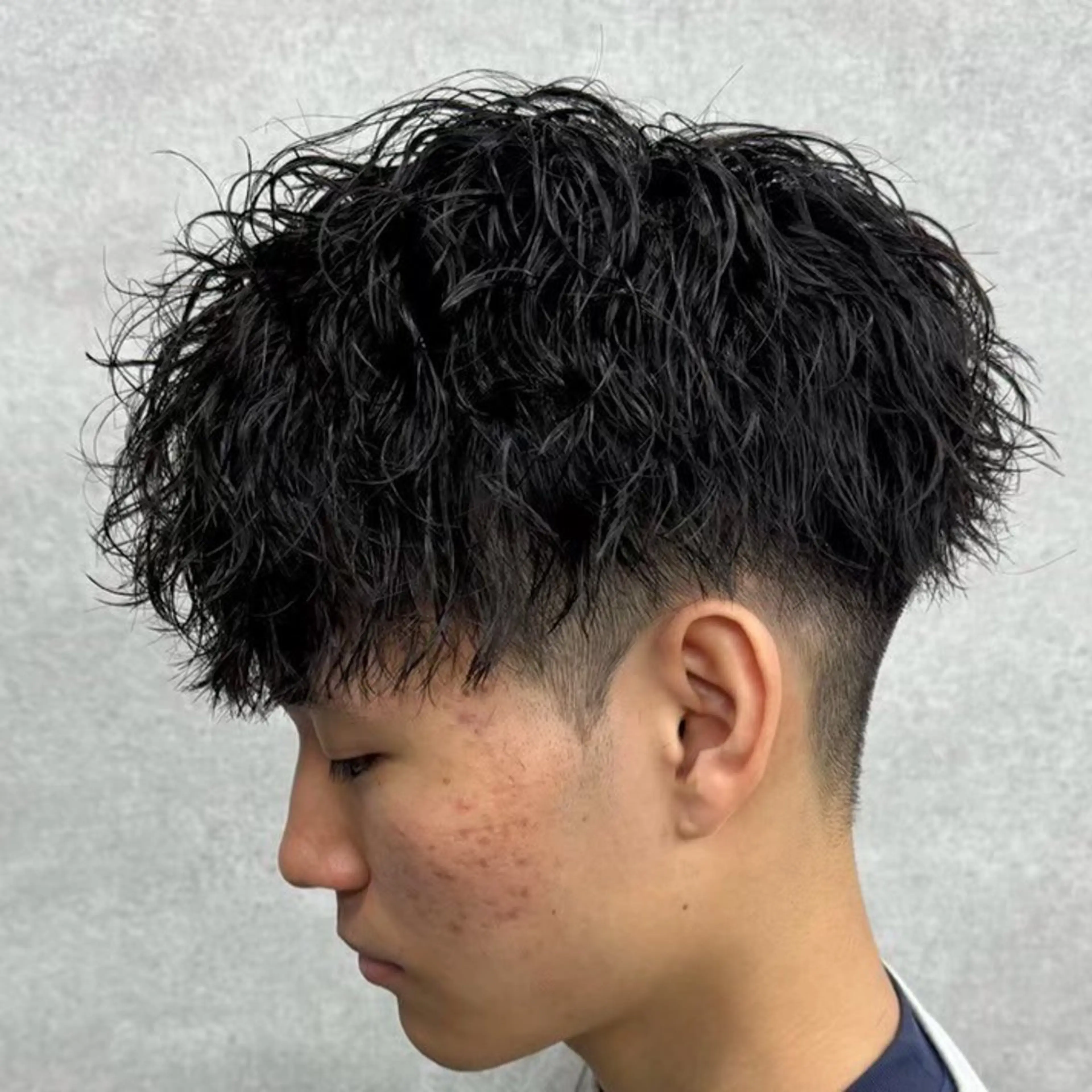 ショート パーマ ヘアアレンジ メンズ 髪質改善 トリートメント 川合 智之のヘアスタイル