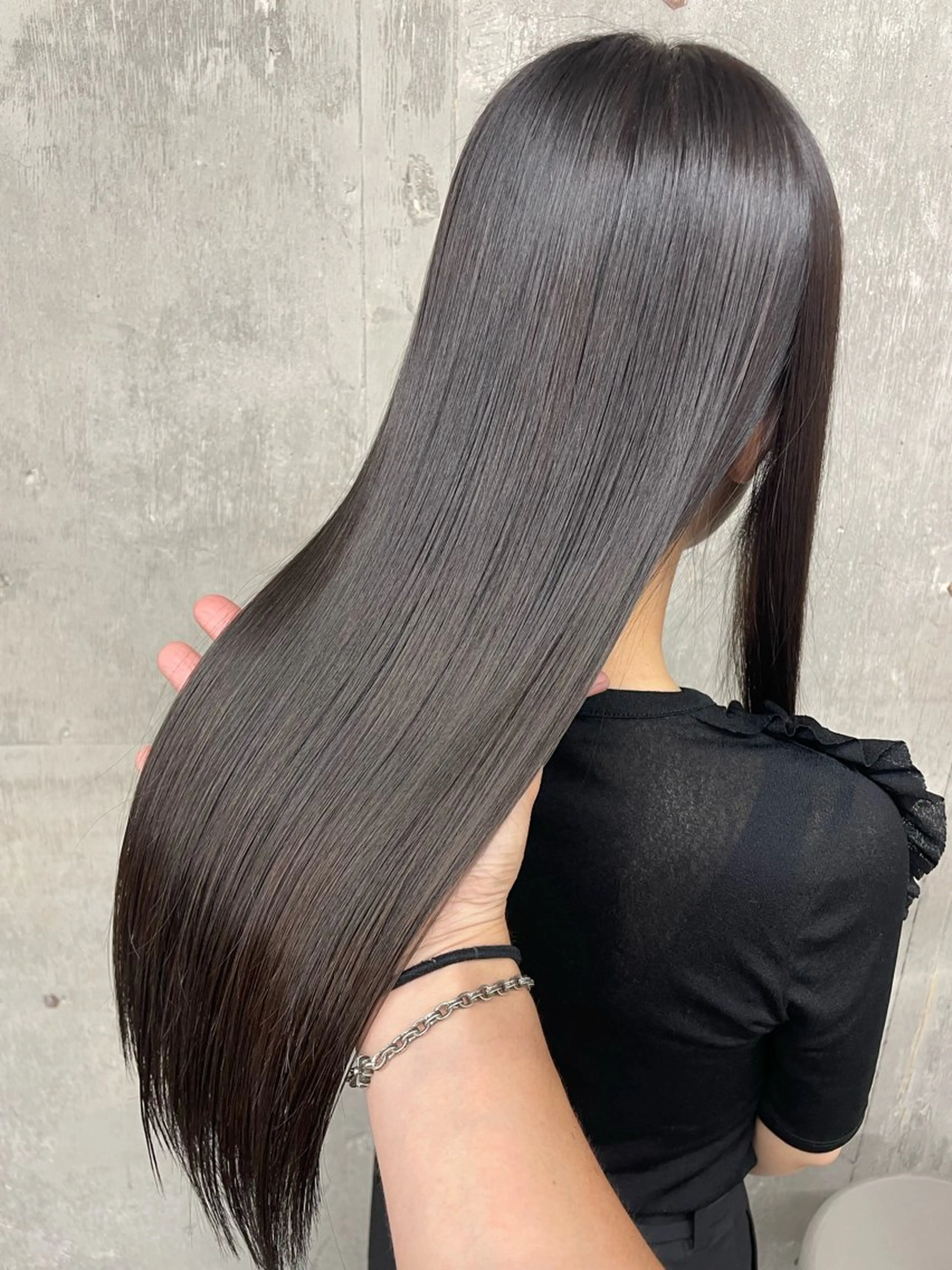 ロング カラー パーマ くせ毛 伸ばしかけ 縮毛矯正 酸性ストレート ストレートパーマ 江上拓郎/ショート /酸性ストレートのヘアスタイル