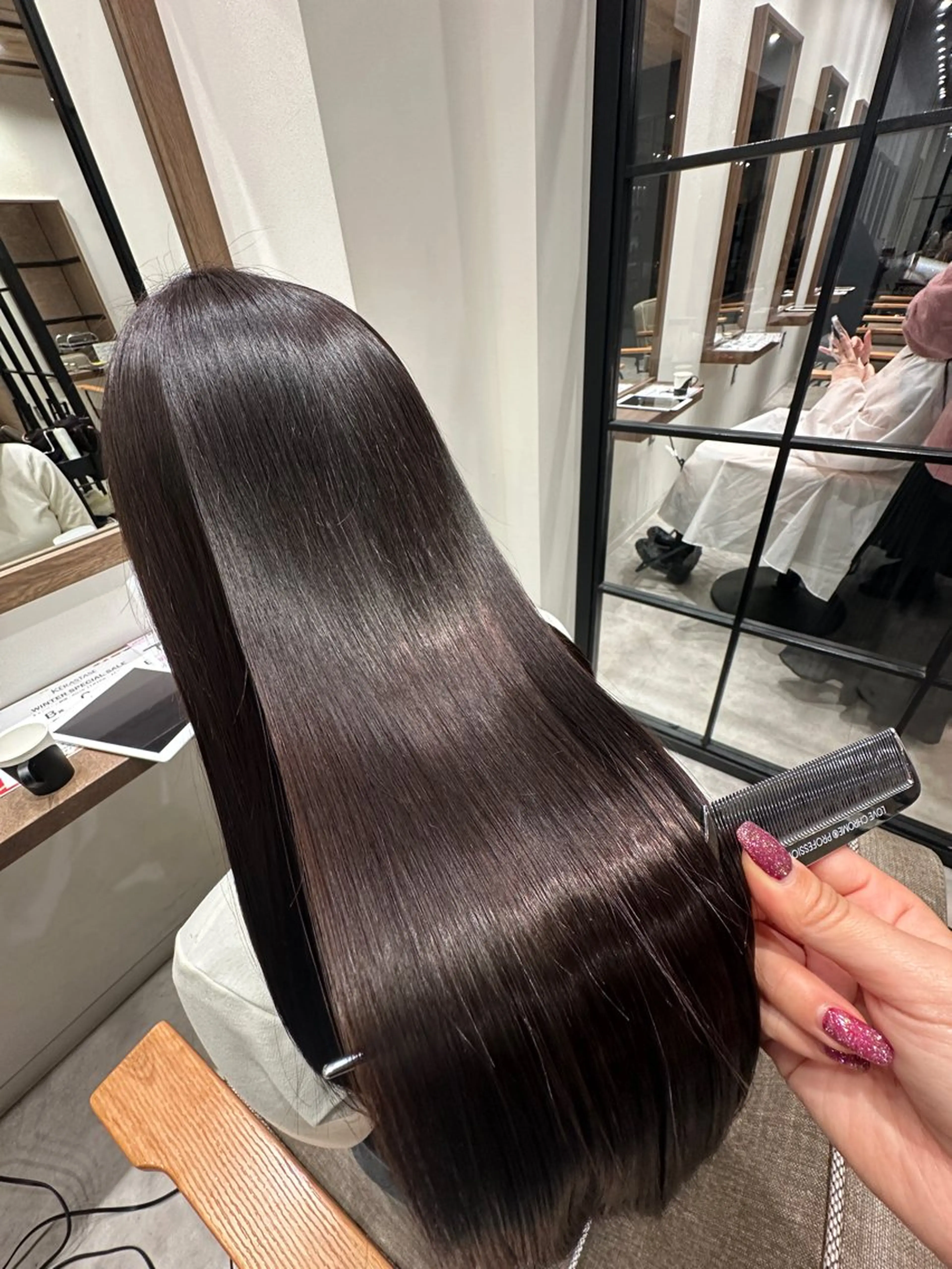 🔰髪質改善初心者はこちら🌹こちらのクーポンが1番髪の毛が綺麗になります💇‍♀️✨もちろん癖も伸びます🤲の写真