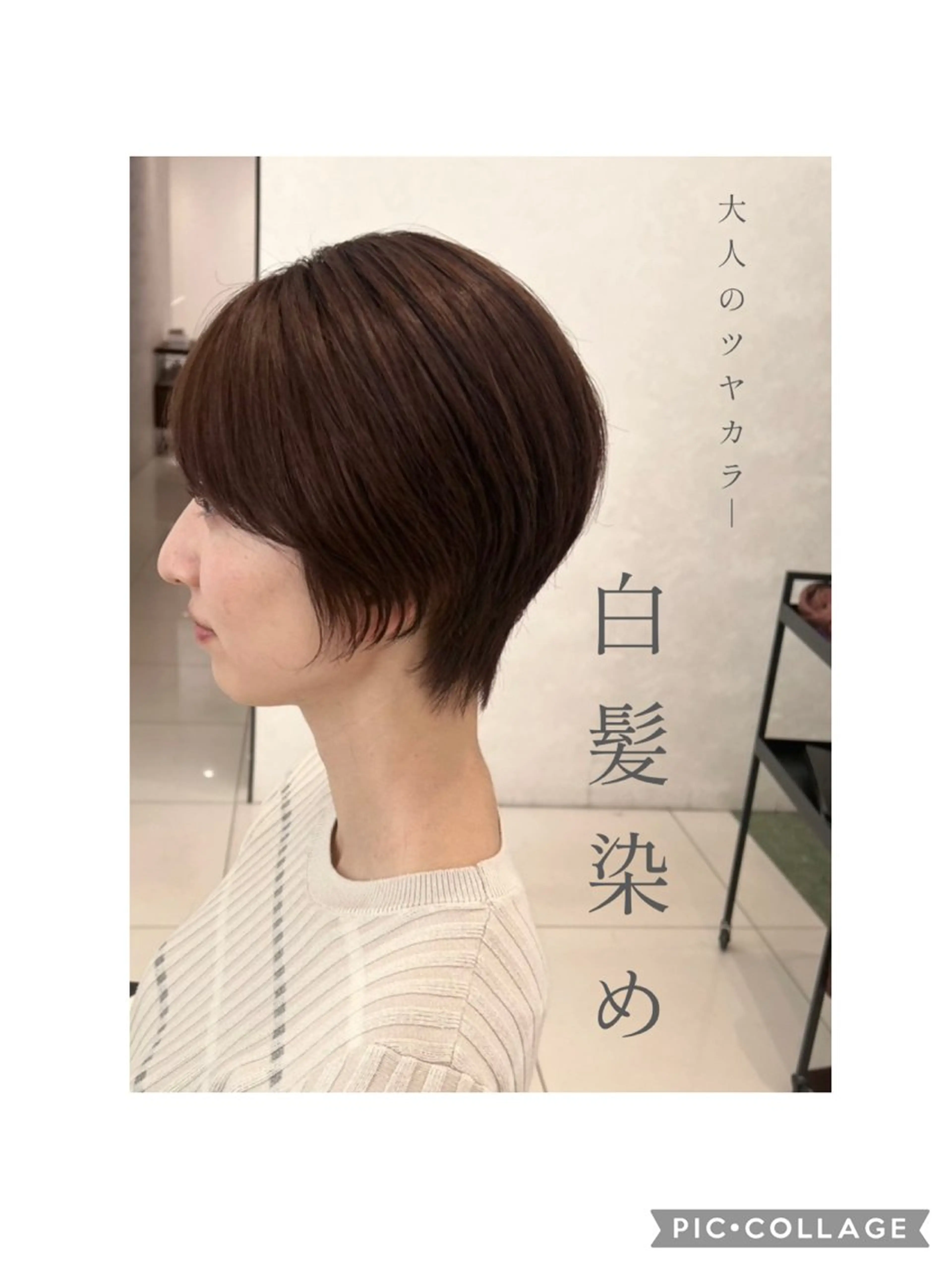 根本の白髪をしっかりカバー🫧白髪染めリタッチカラーの写真