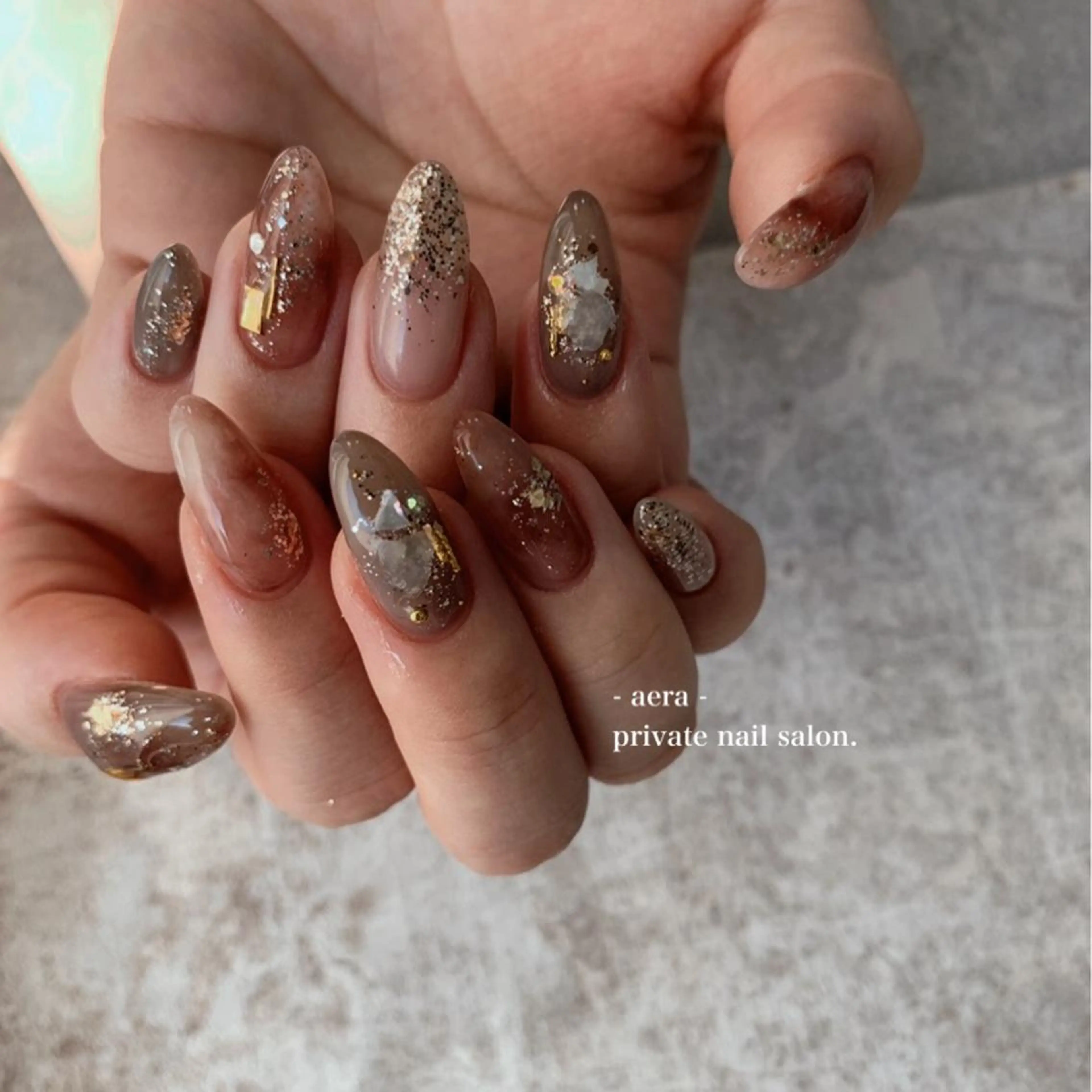 ネイル AERA nail shino🐱⸝꙳のネイルデザイン