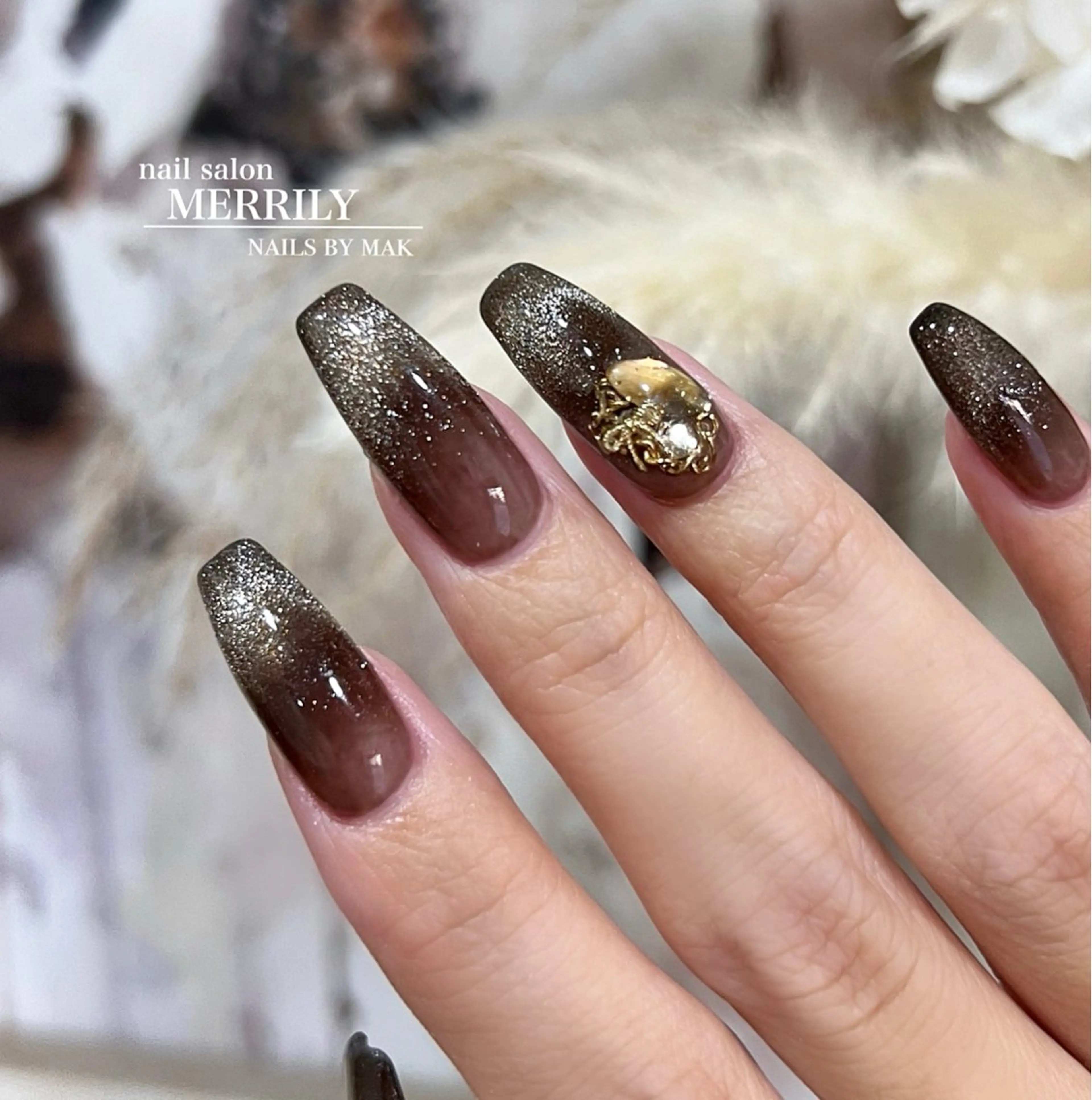 ネイル マグネットネイル ハンドネイル salon de Chéli所属・salon de Cheliのネイルデザイン