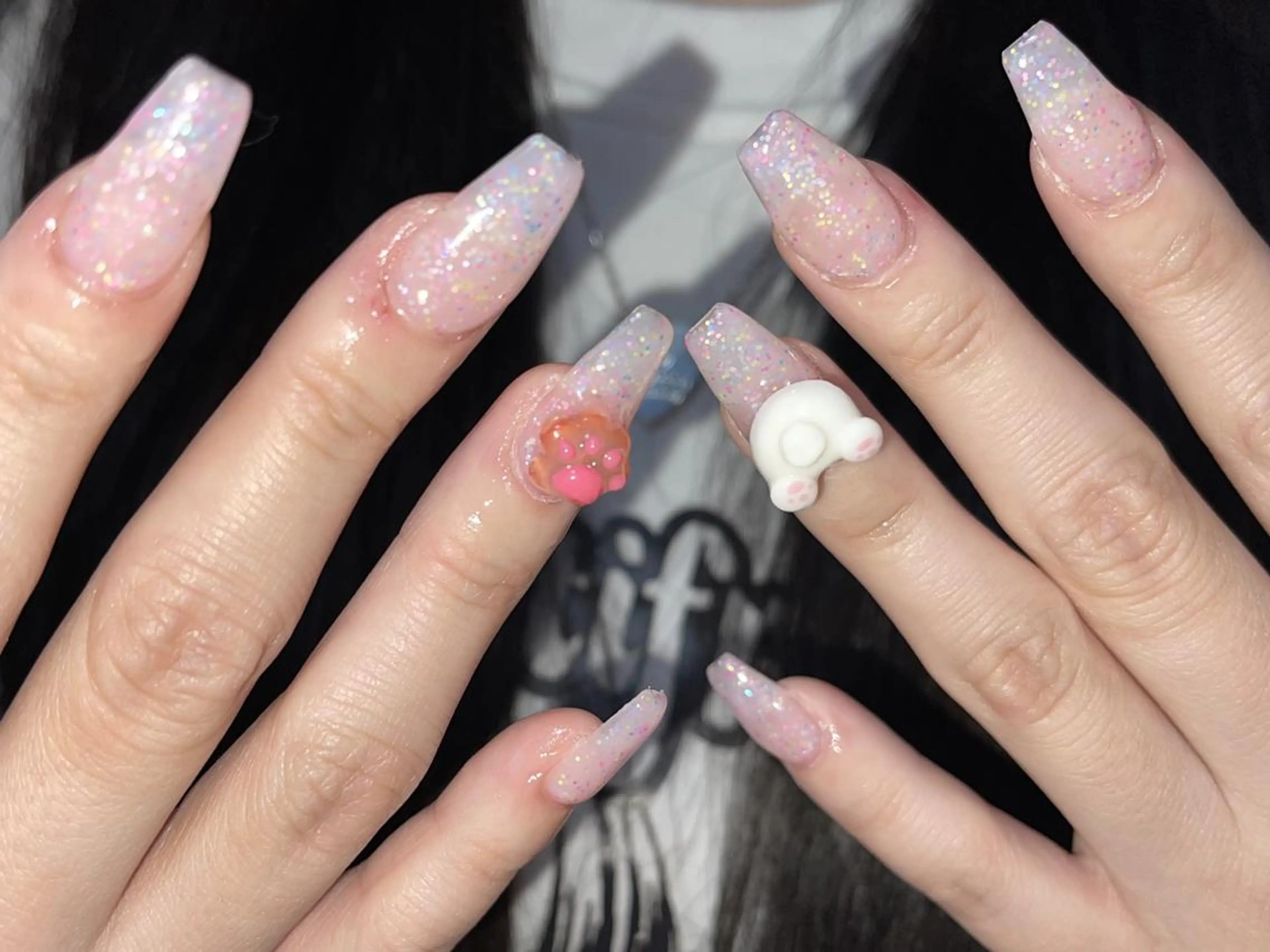 ネイル ハンドネイル ki🍒🍒 ki ツルツルネイルのネイルデザイン