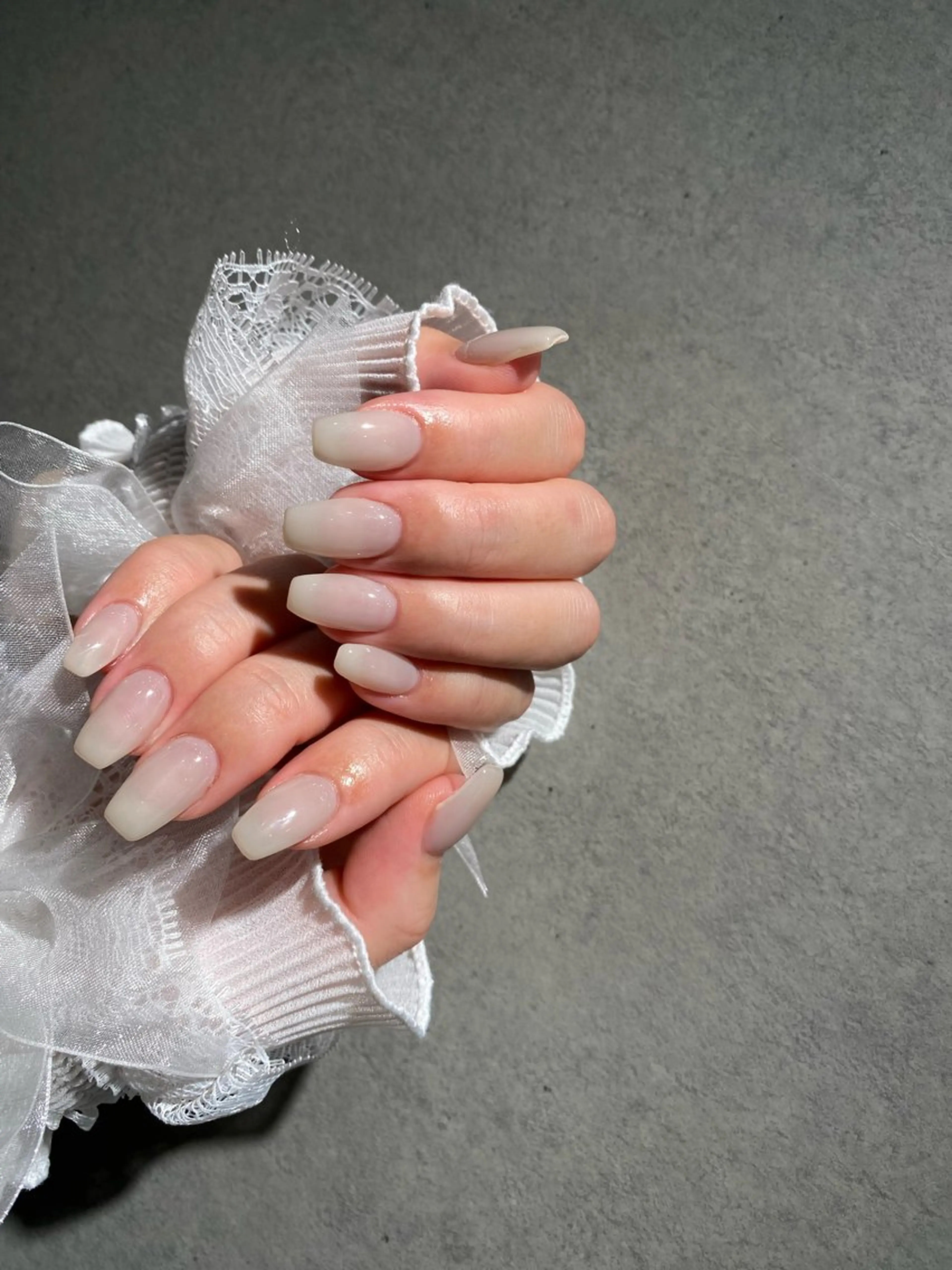 ネイル I-nailロング /ワンホン/キラキラのネイルデザイン