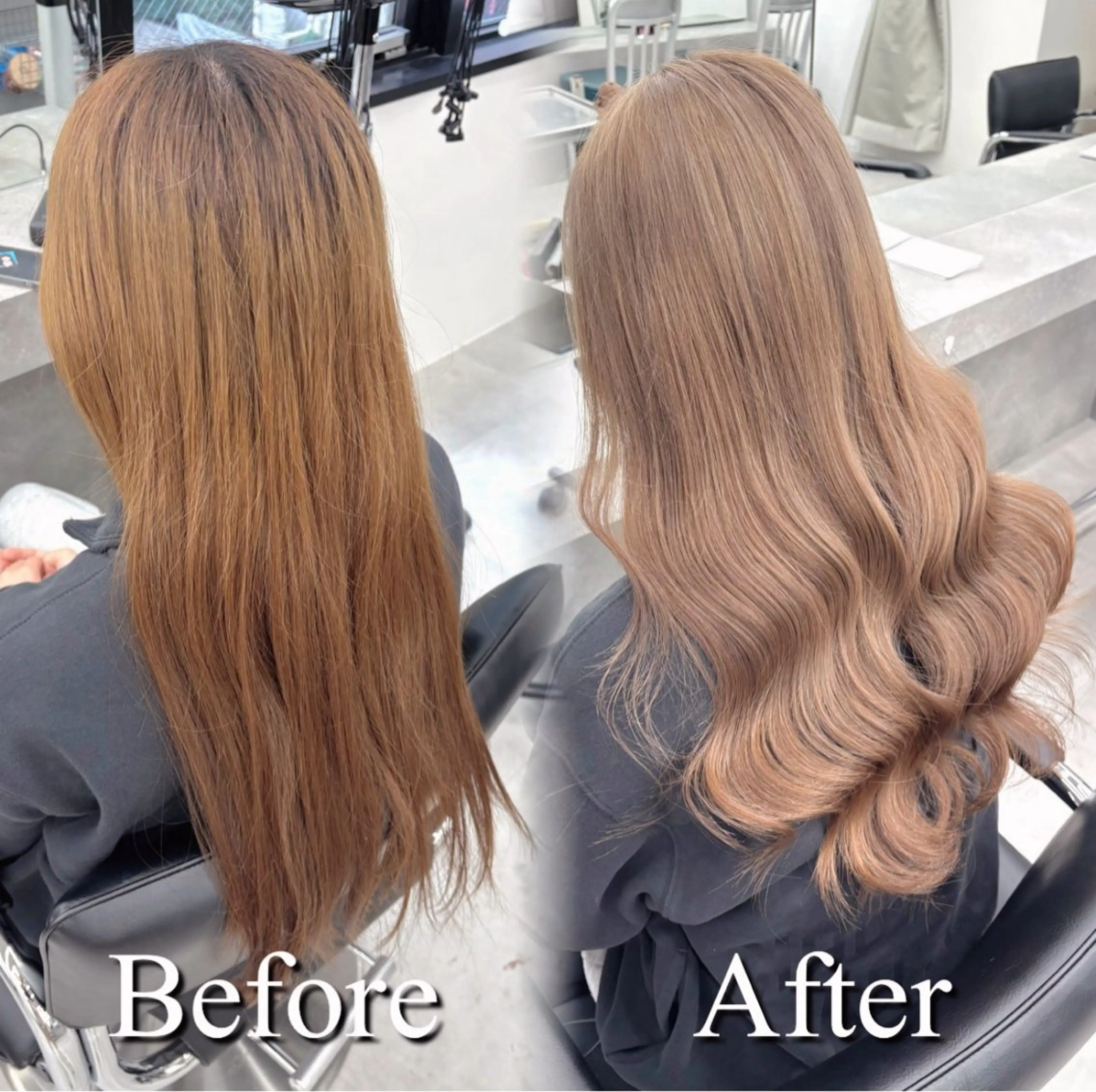 ロング カラー ブリーチ 透明感カラー ヘアカラー トリートメント ヘアセット 絶対可愛い宣言💝横 浜エクステみさき🪄のヘアスタイル