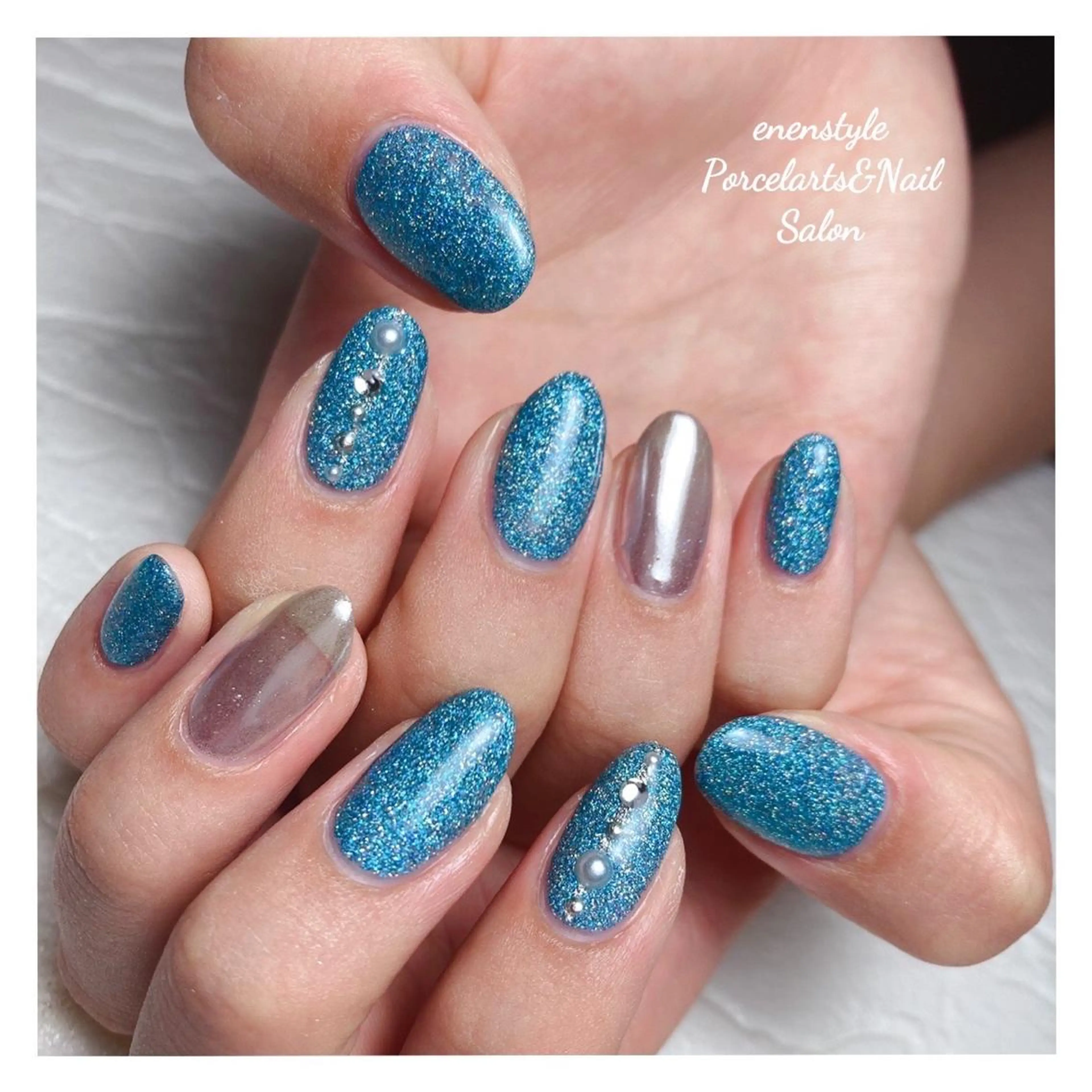 ミディアム ネイル 👑enen style👑のネイルデザイン