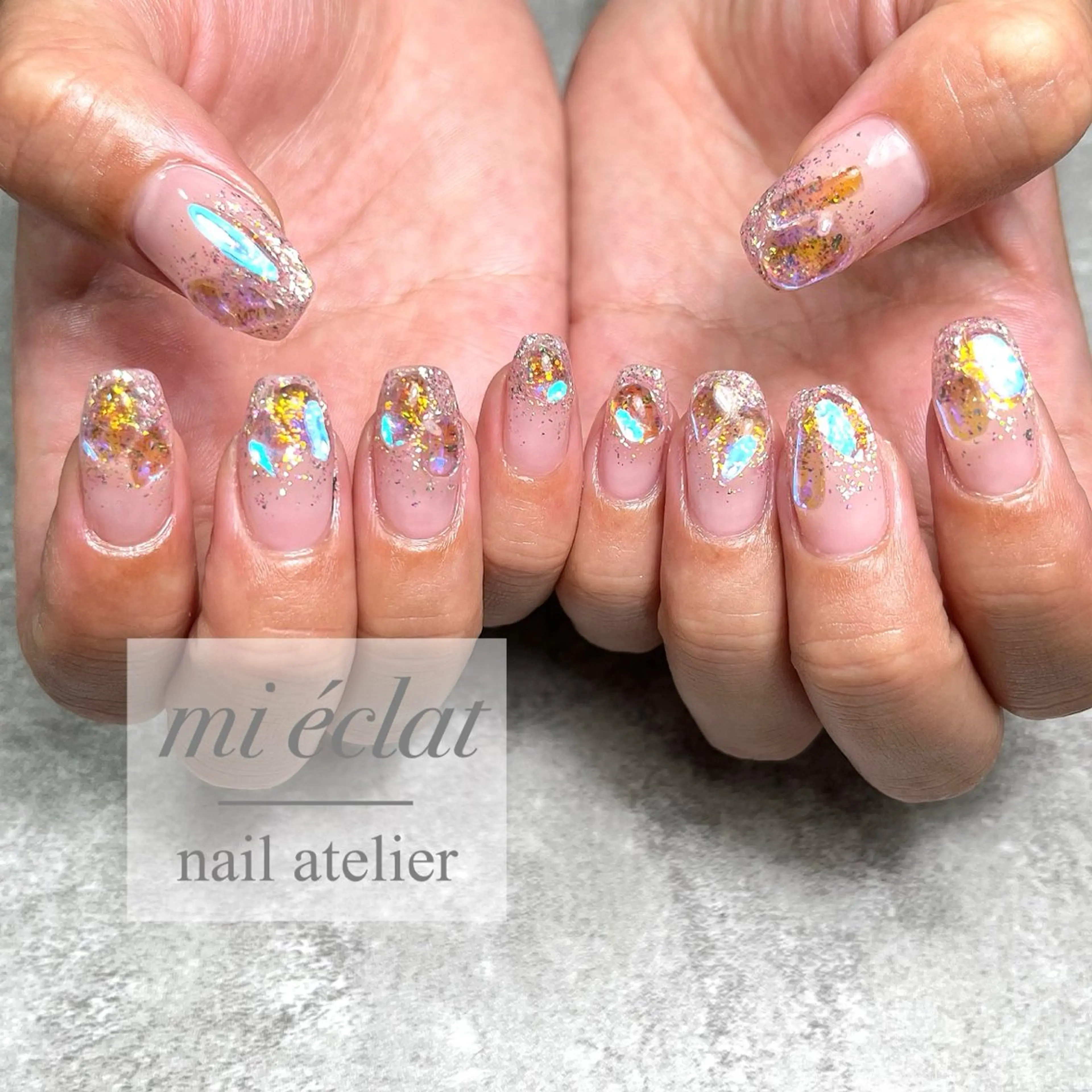 ネイル アートネイル ワンホンネイル mi éclat ミ　エクラのネイルデザイン